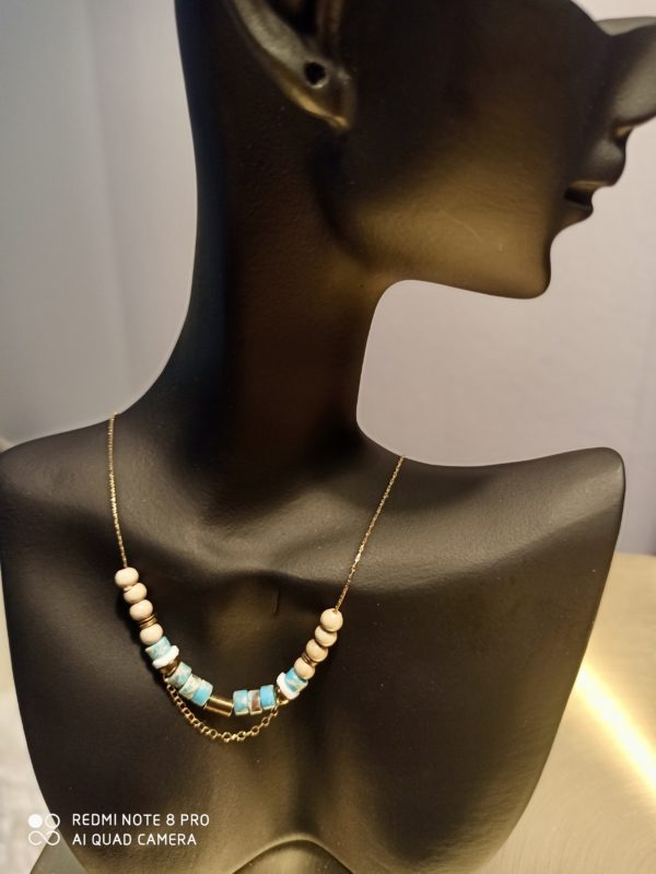 Collier Perles Turquoises