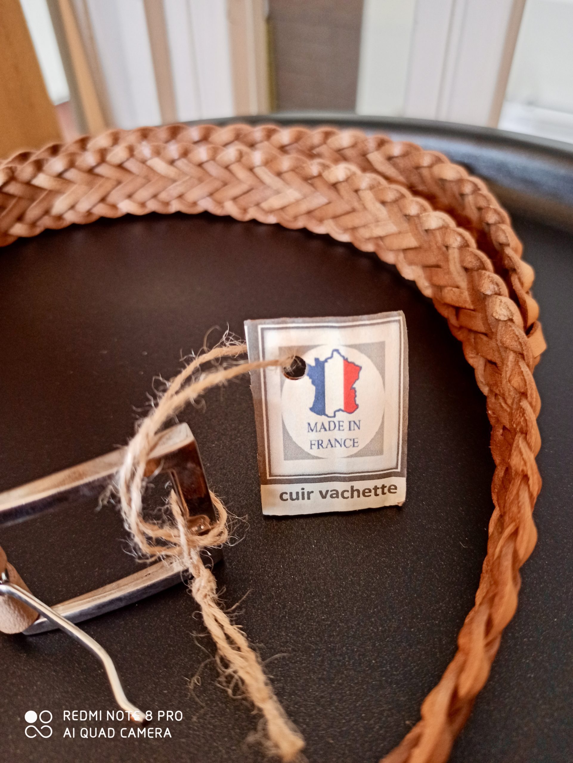 Ceinture Cuire Tresse Crème – Image 3