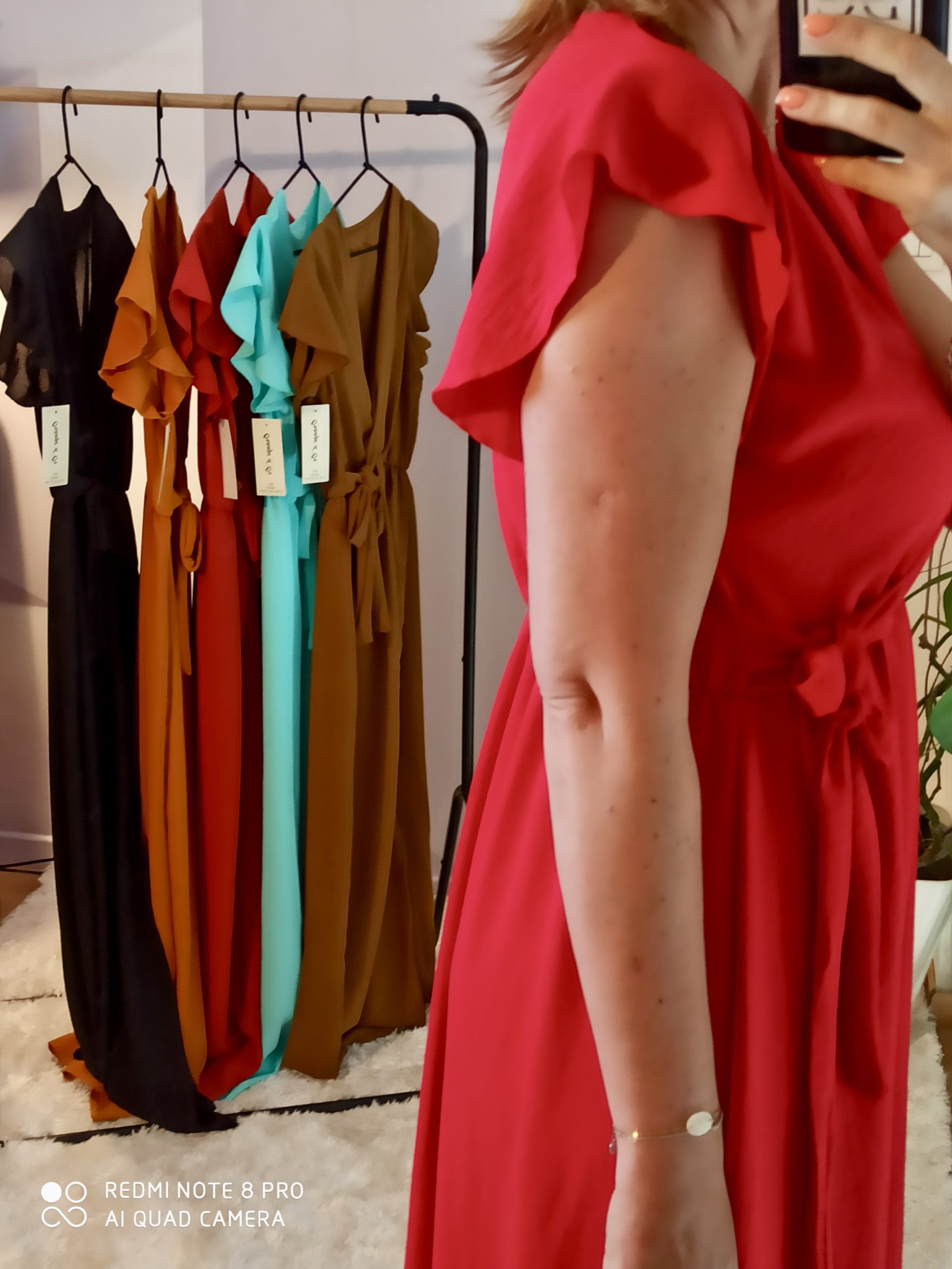 Robe Longue Noeud Rouge – Image 4
