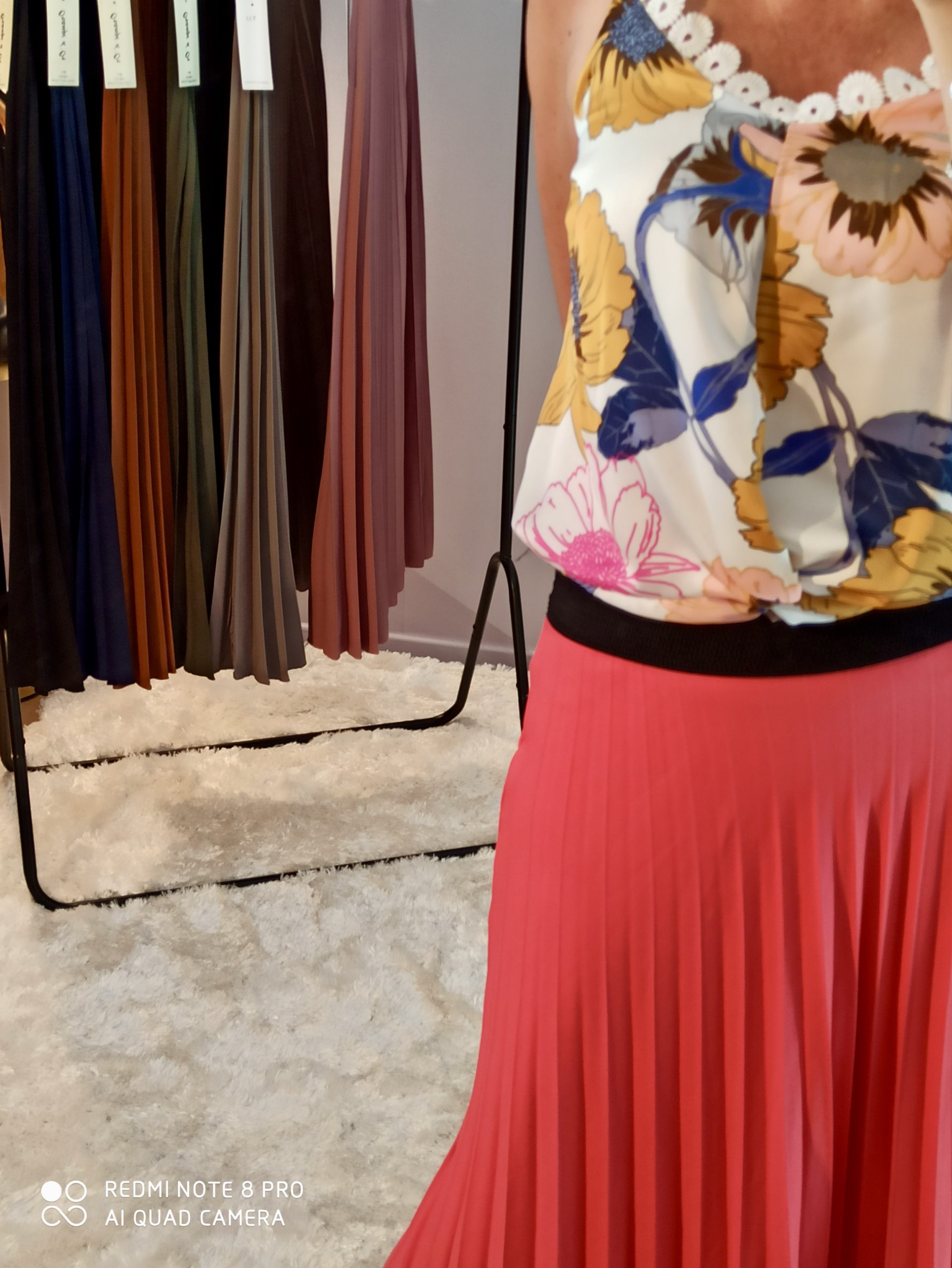 Jupe Plissée Corail – Image 3