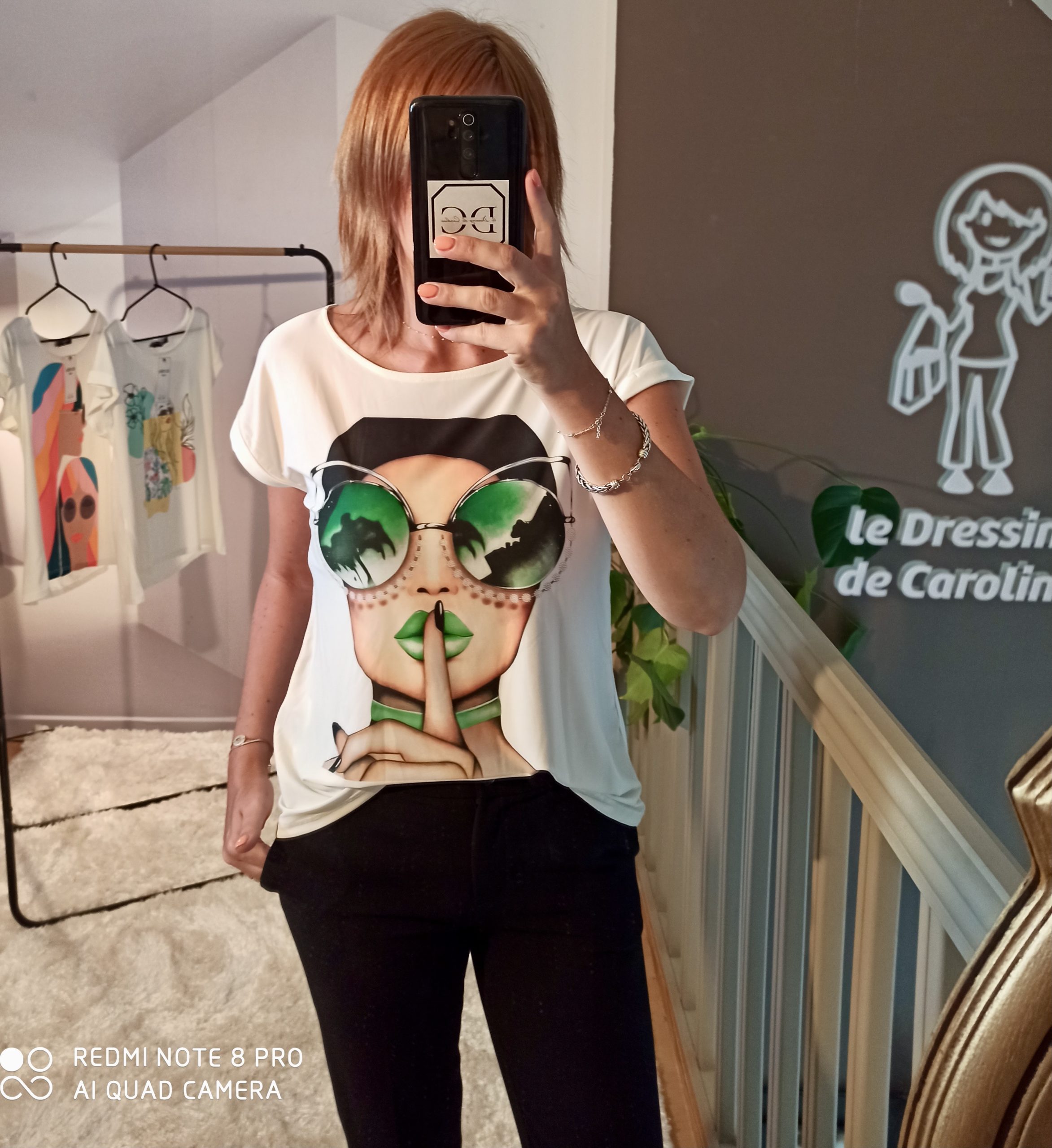 T-shirt Multicolore Femme Secrète