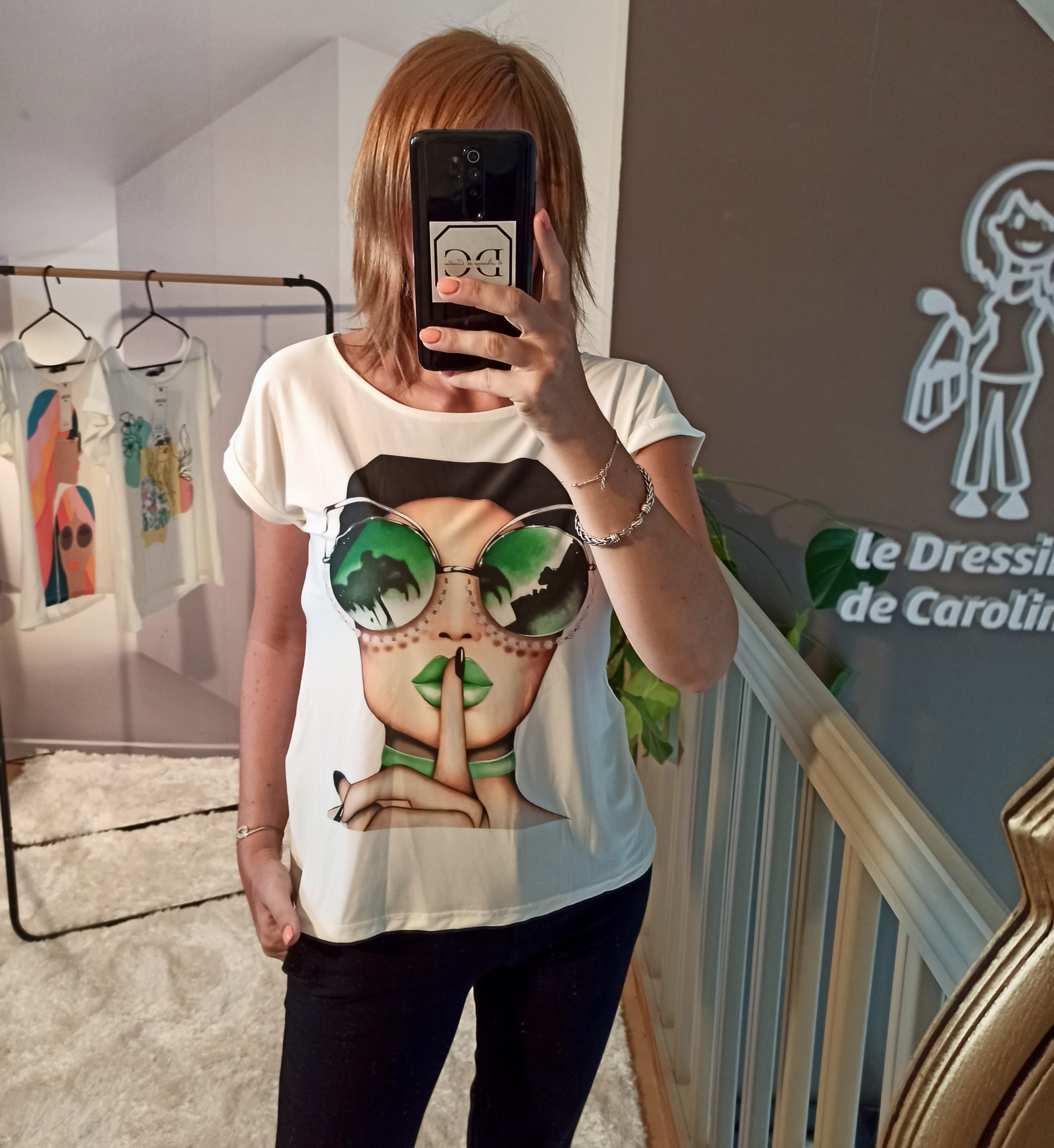 T-shirt Multicolore Femme Secrète – Image 2