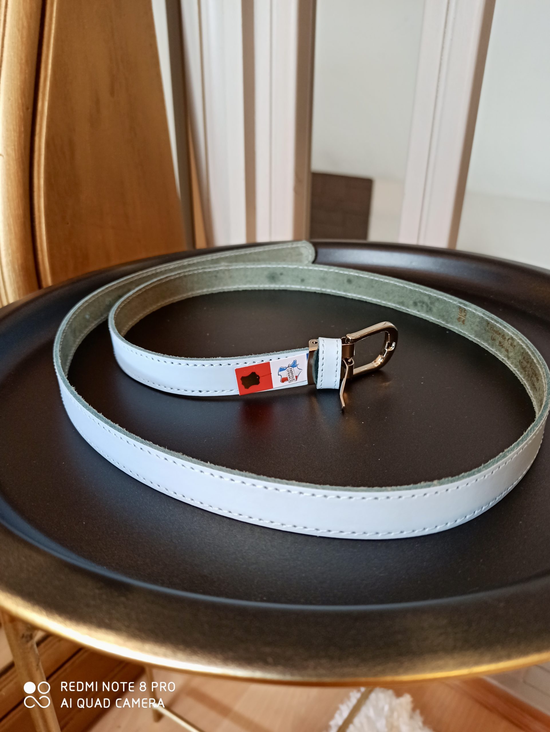 Ceinture Cuire Bleu Ciel