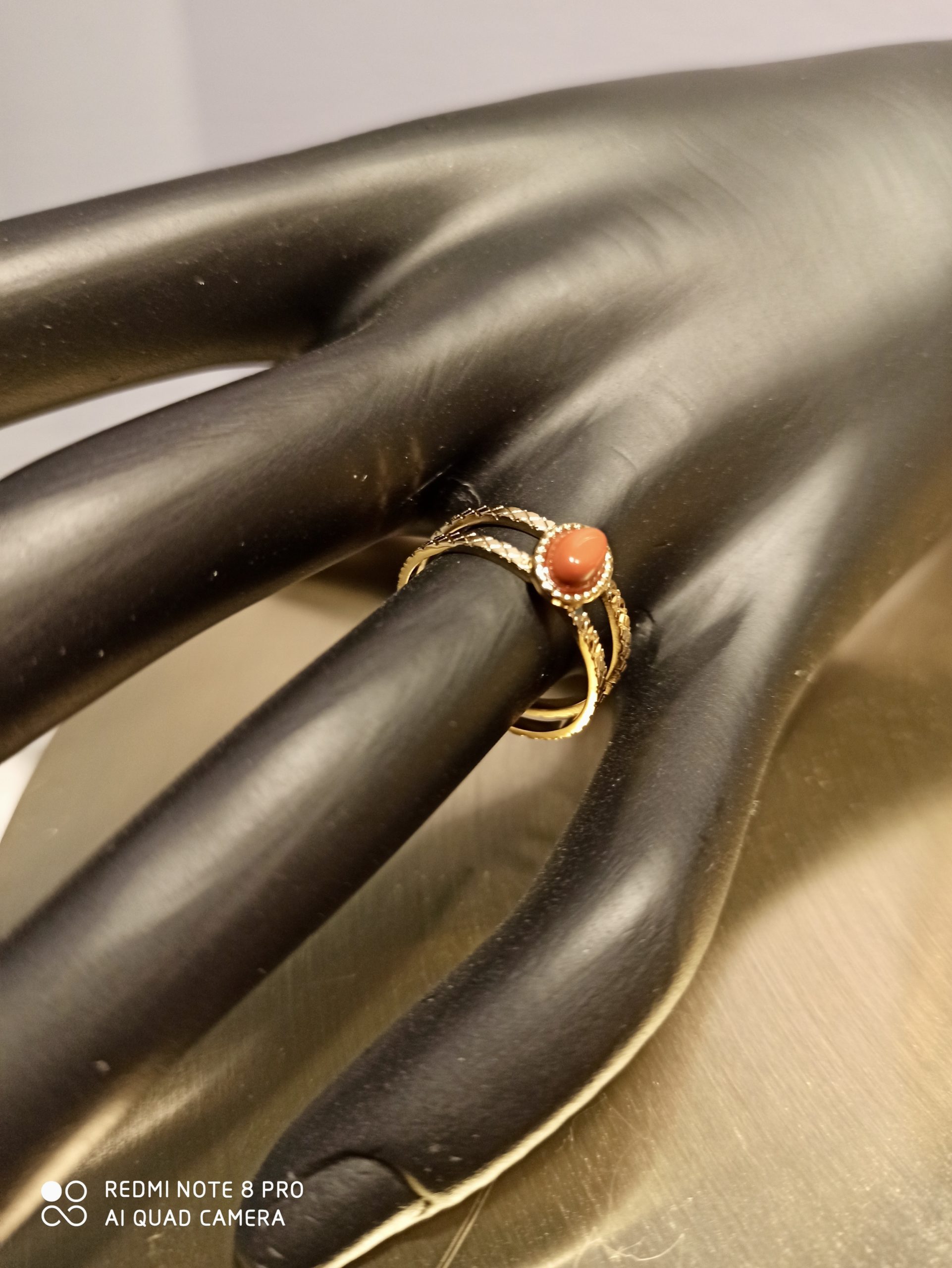 Bague Néfertiti Rouge – Image 2