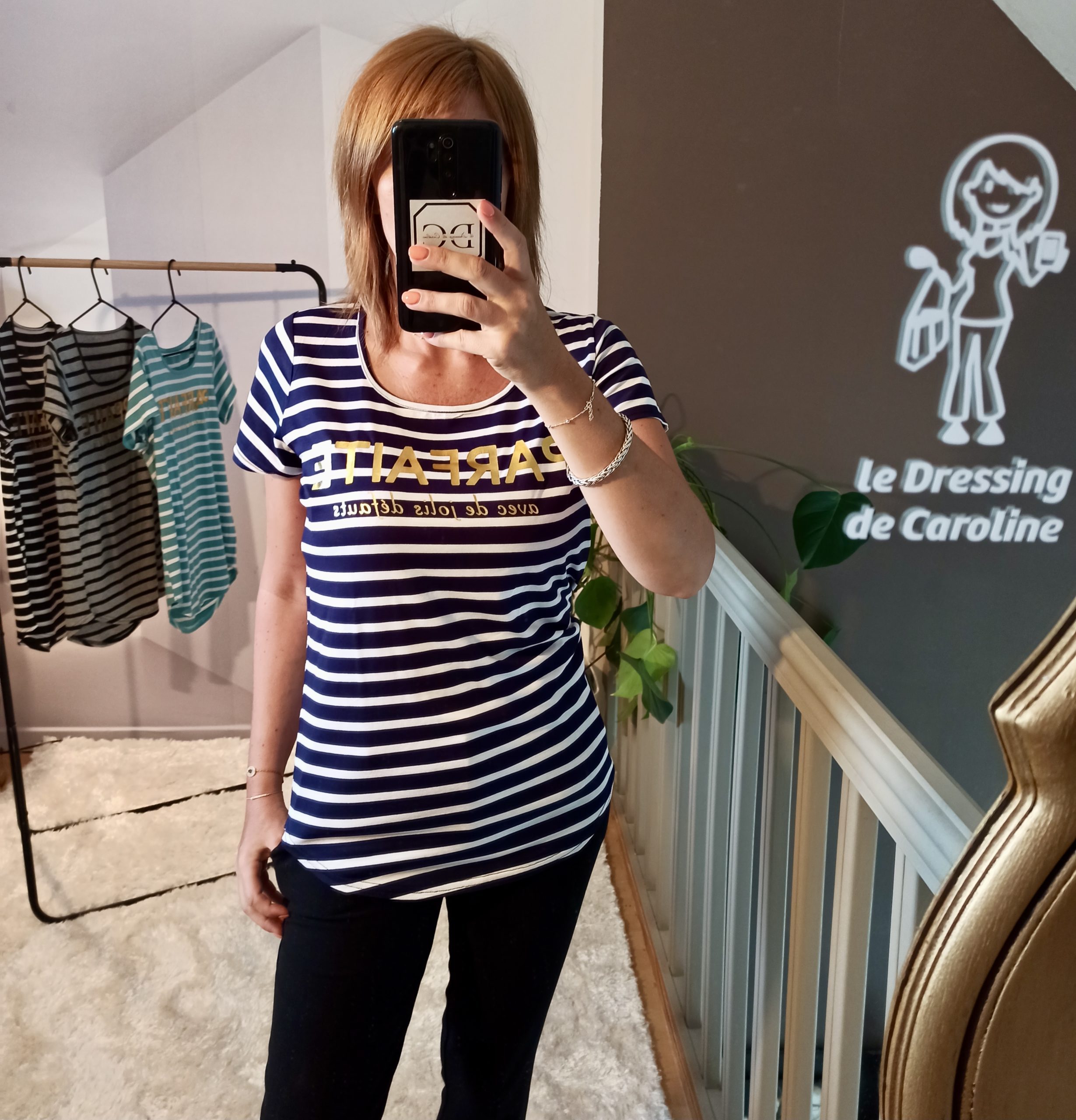 T-shirt Parfaite Marine – Image 2