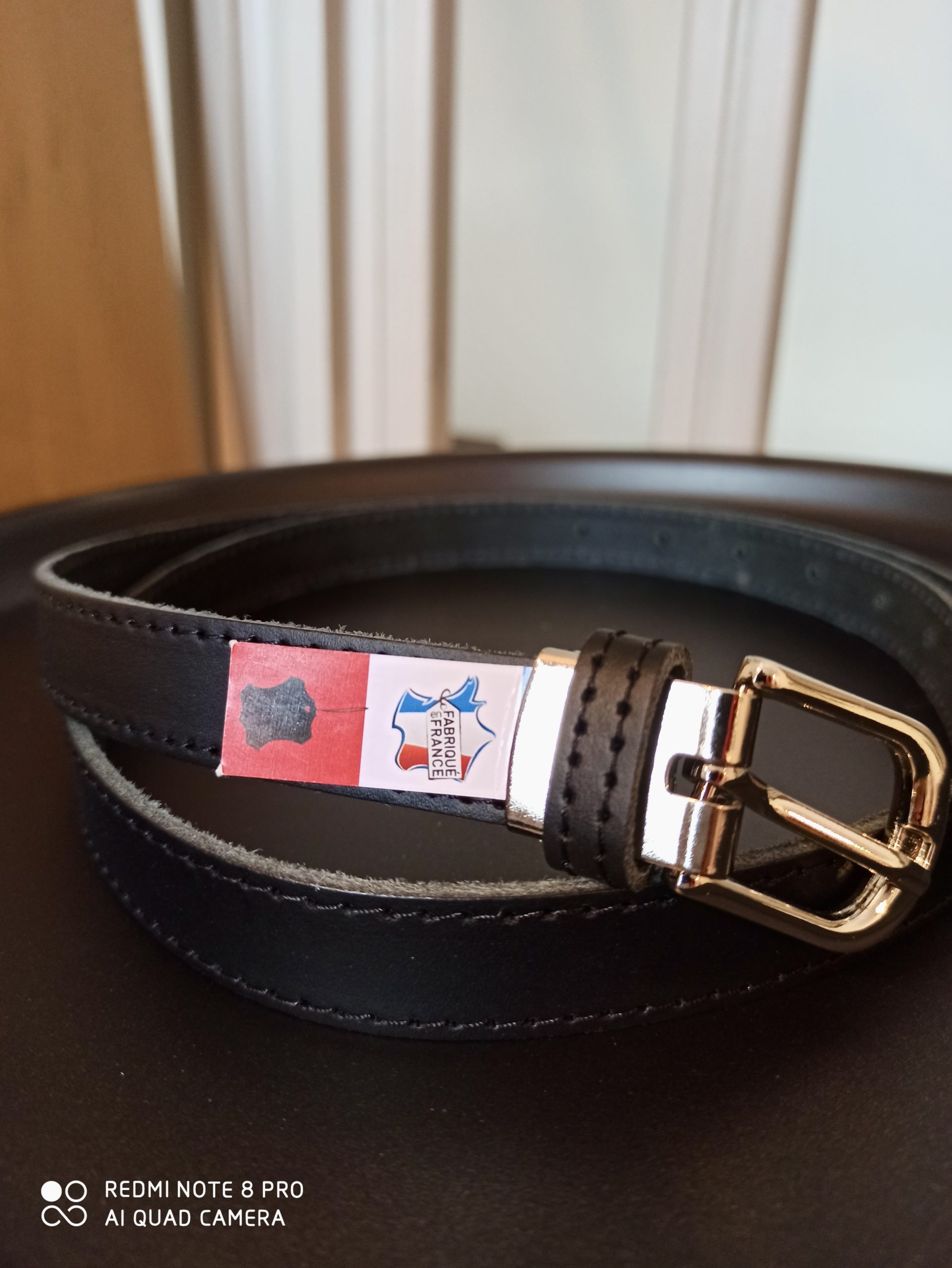 Ceinture Cuire Noir – Image 2