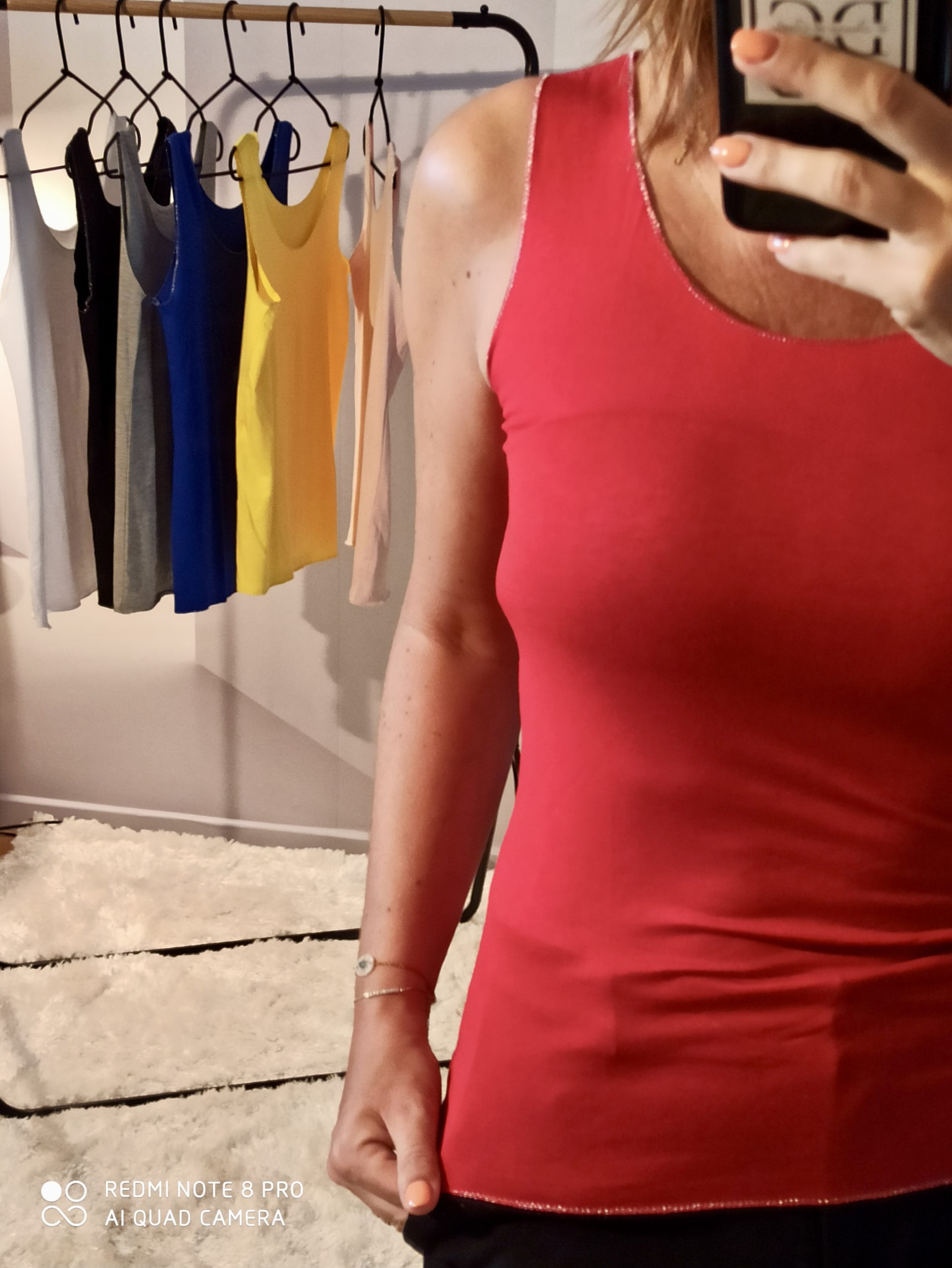 Débardeur Lurex Rouge – Image 2