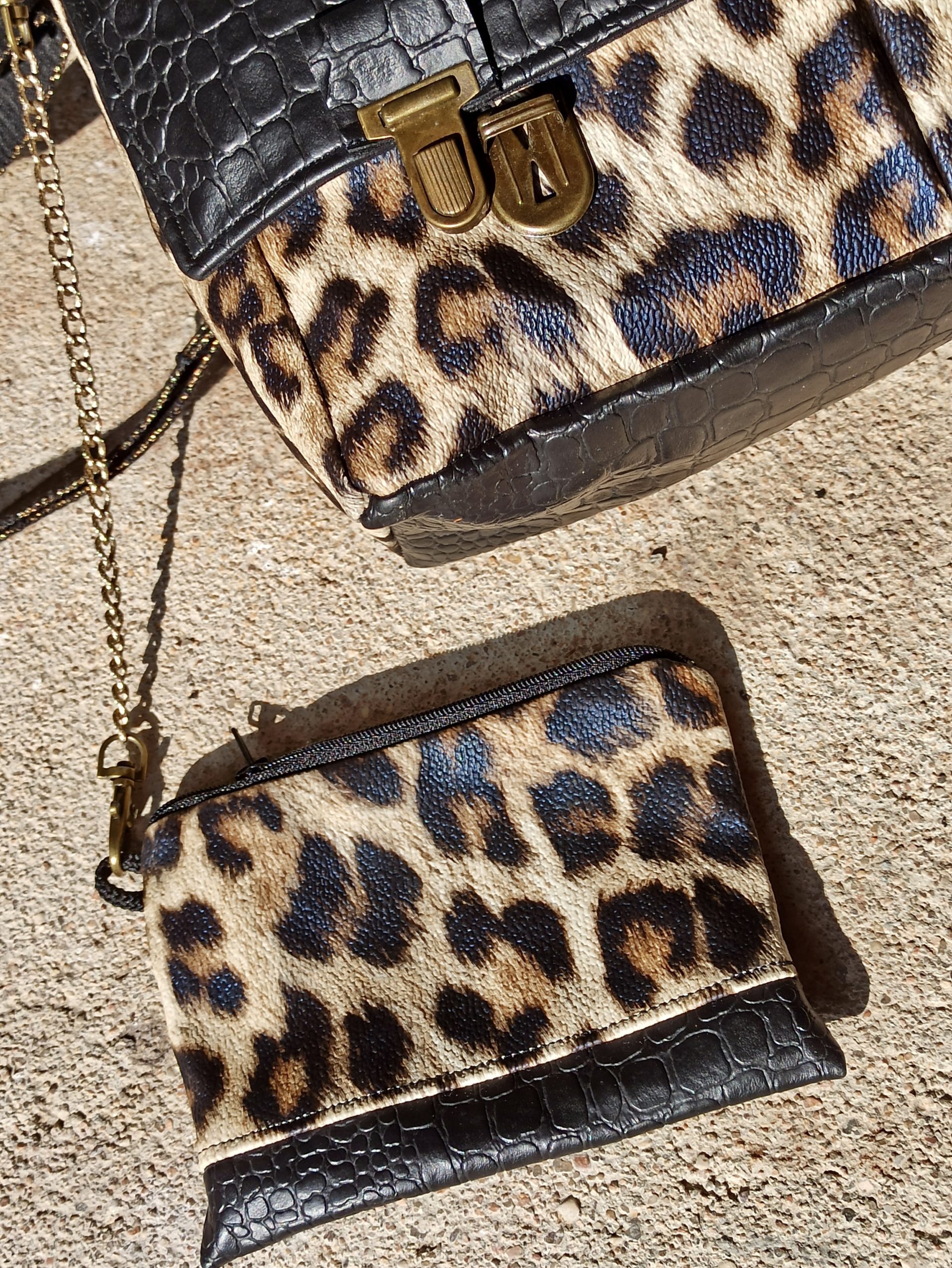 Sac Léopard Noir – Image 4