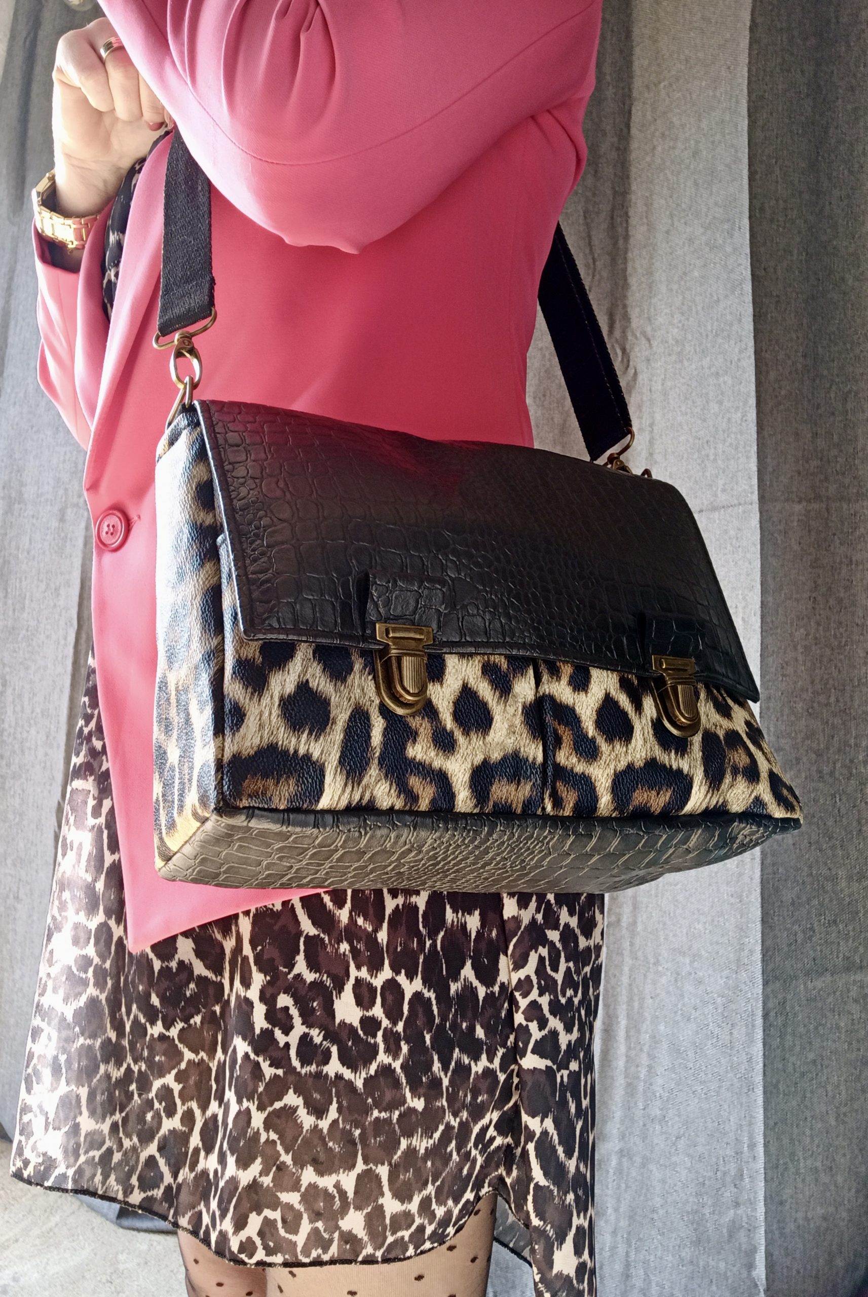 Sac Léopard Noir – Image 8