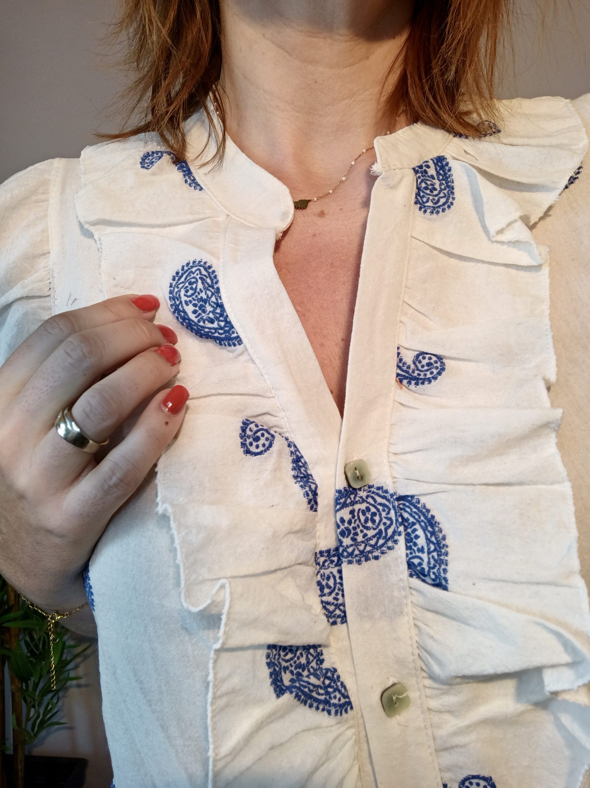 Chemisier Frida Bleu – Image 5