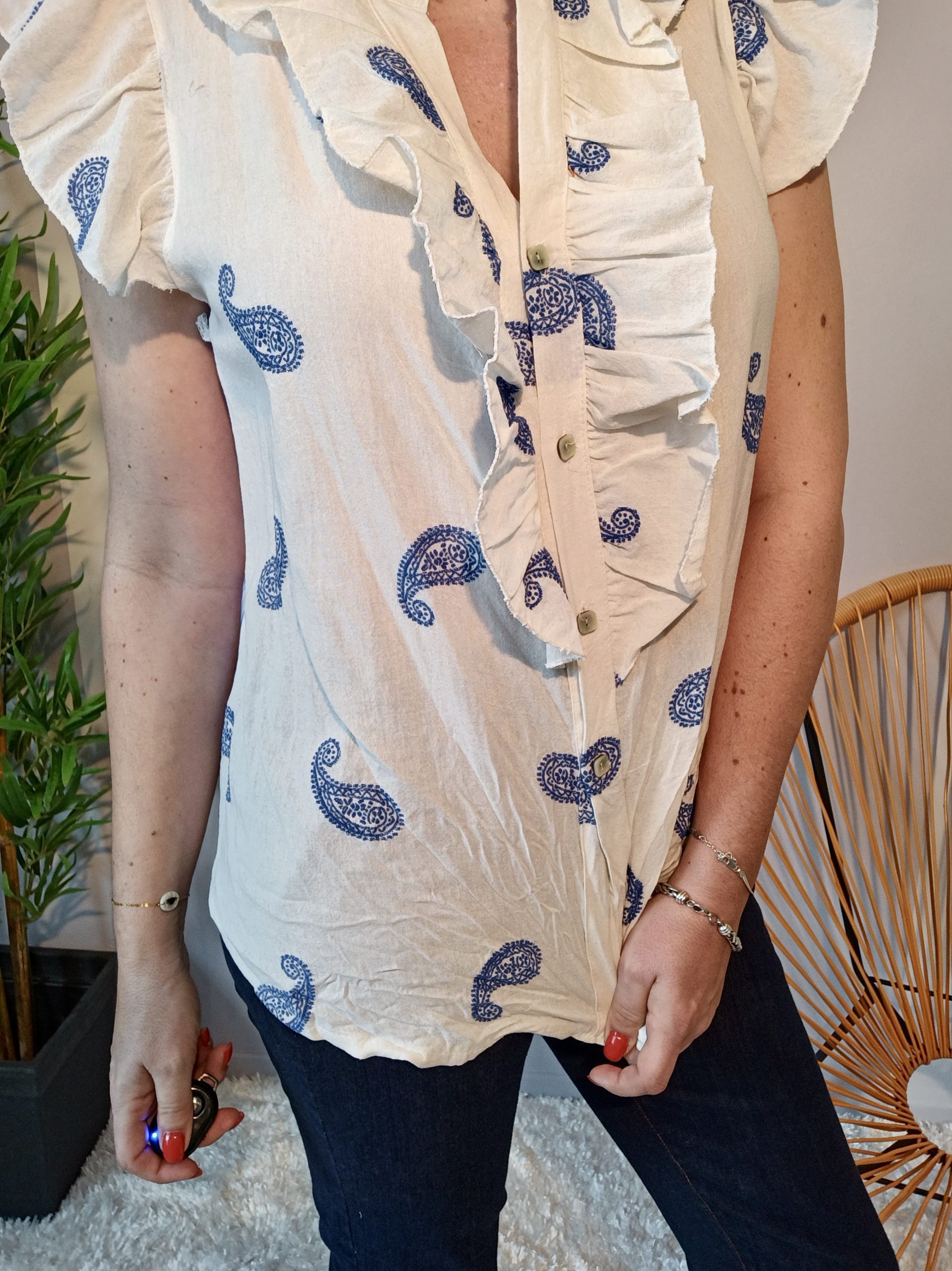 Chemisier Frida Bleu – Image 4