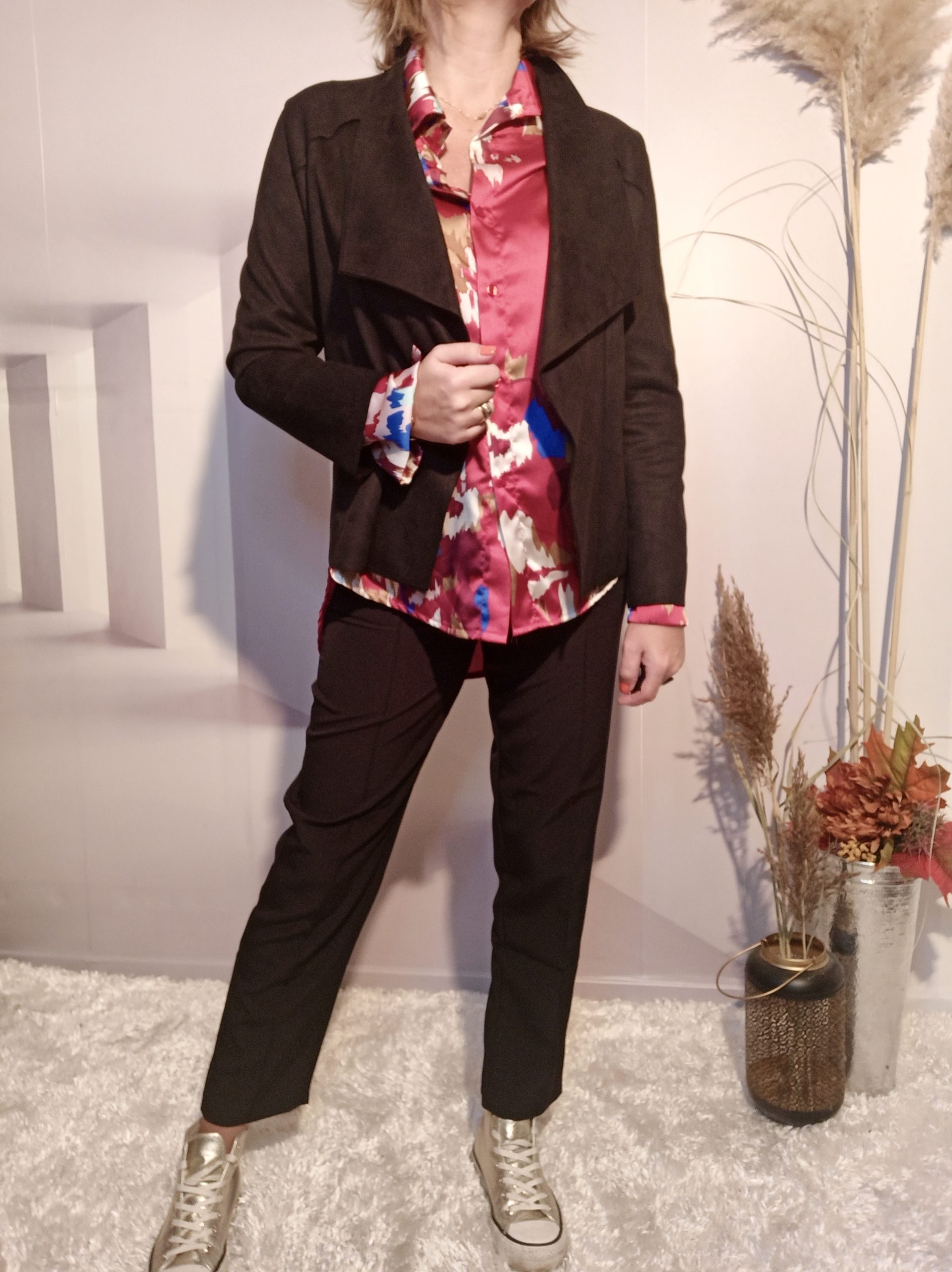 Pantalon Taille Haute Noir – Image 2