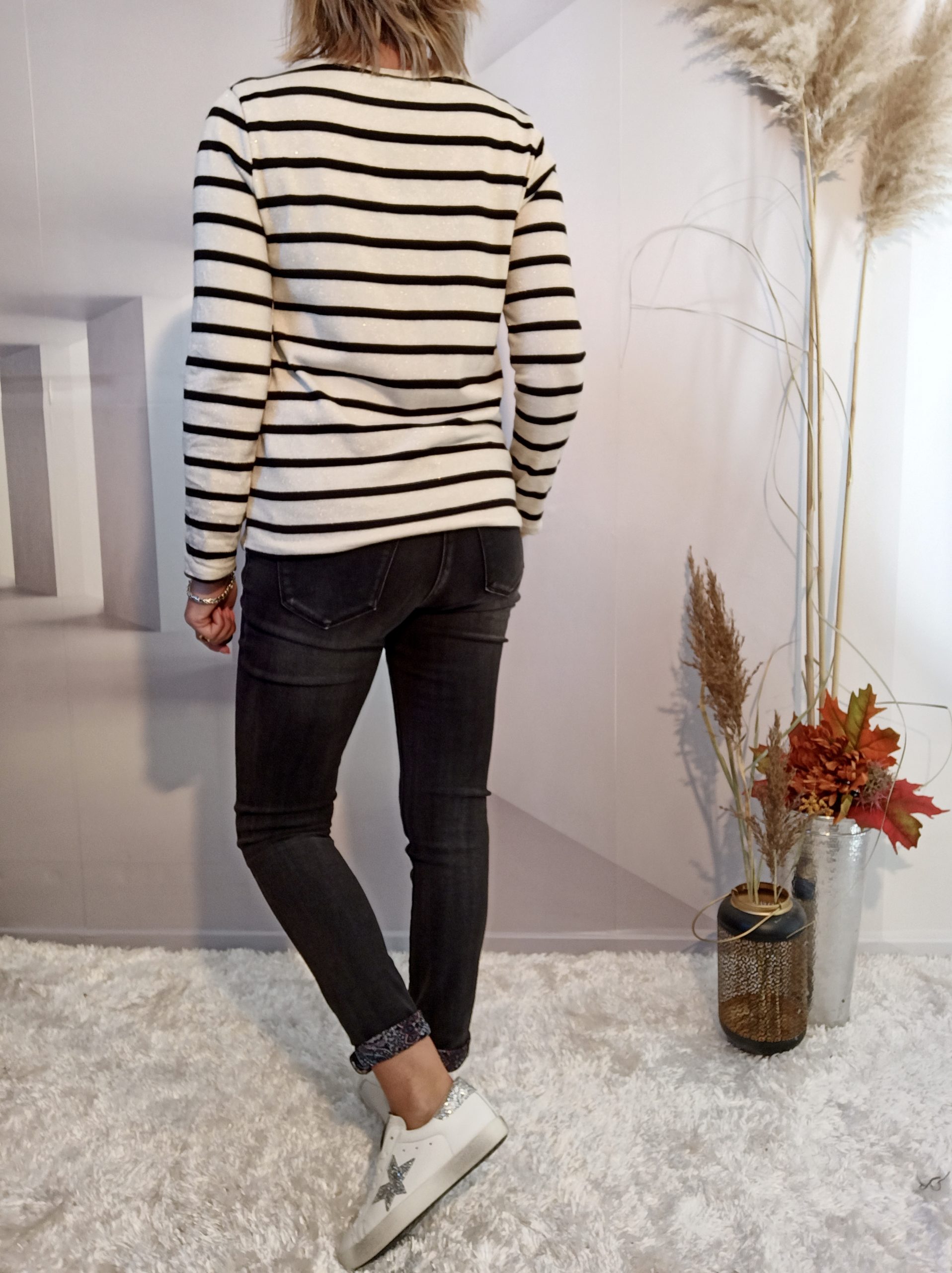 Pull Léger Marinière Irisée – Image 3