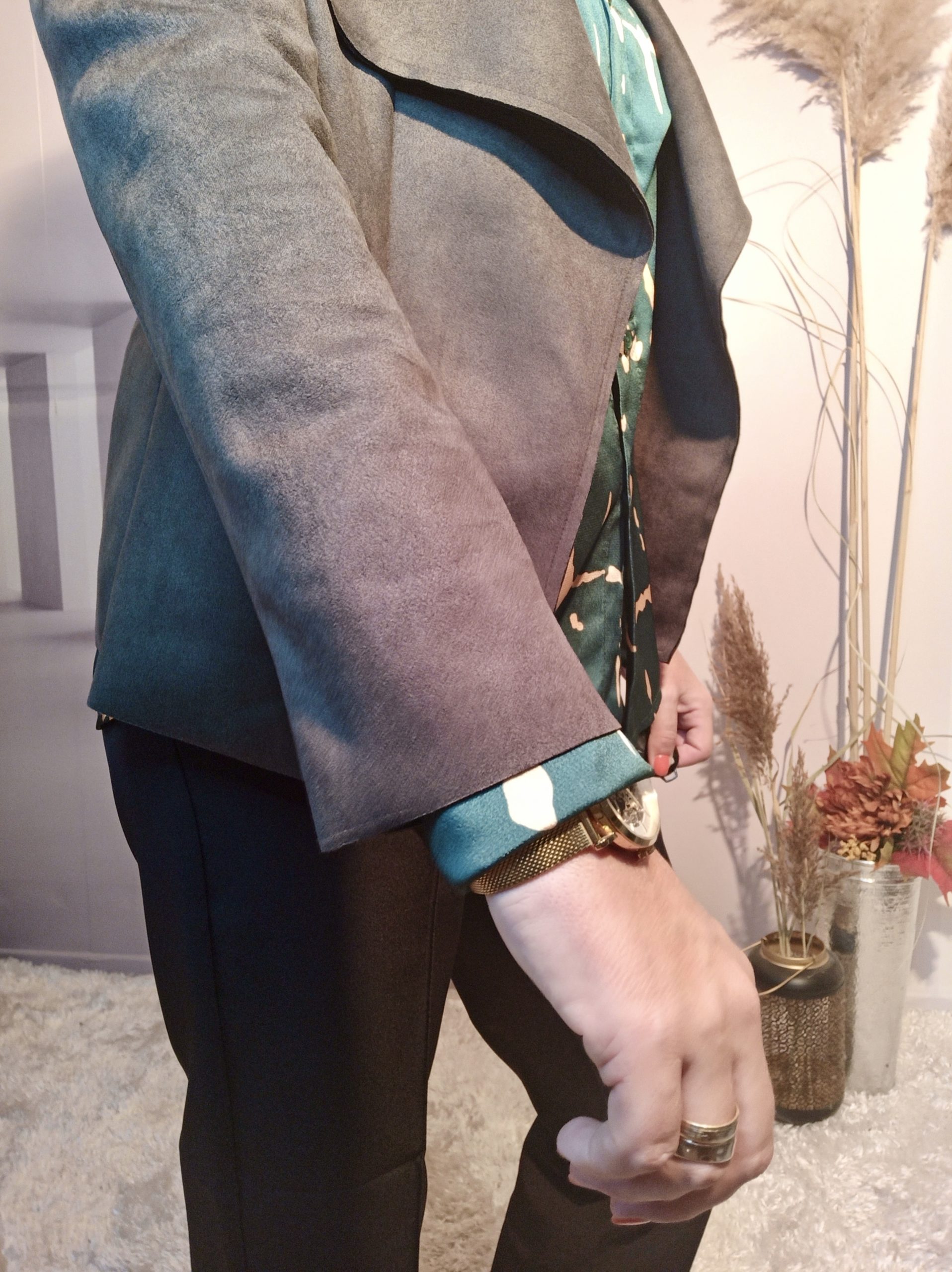 Perfecto Suédine Kaki – Image 3