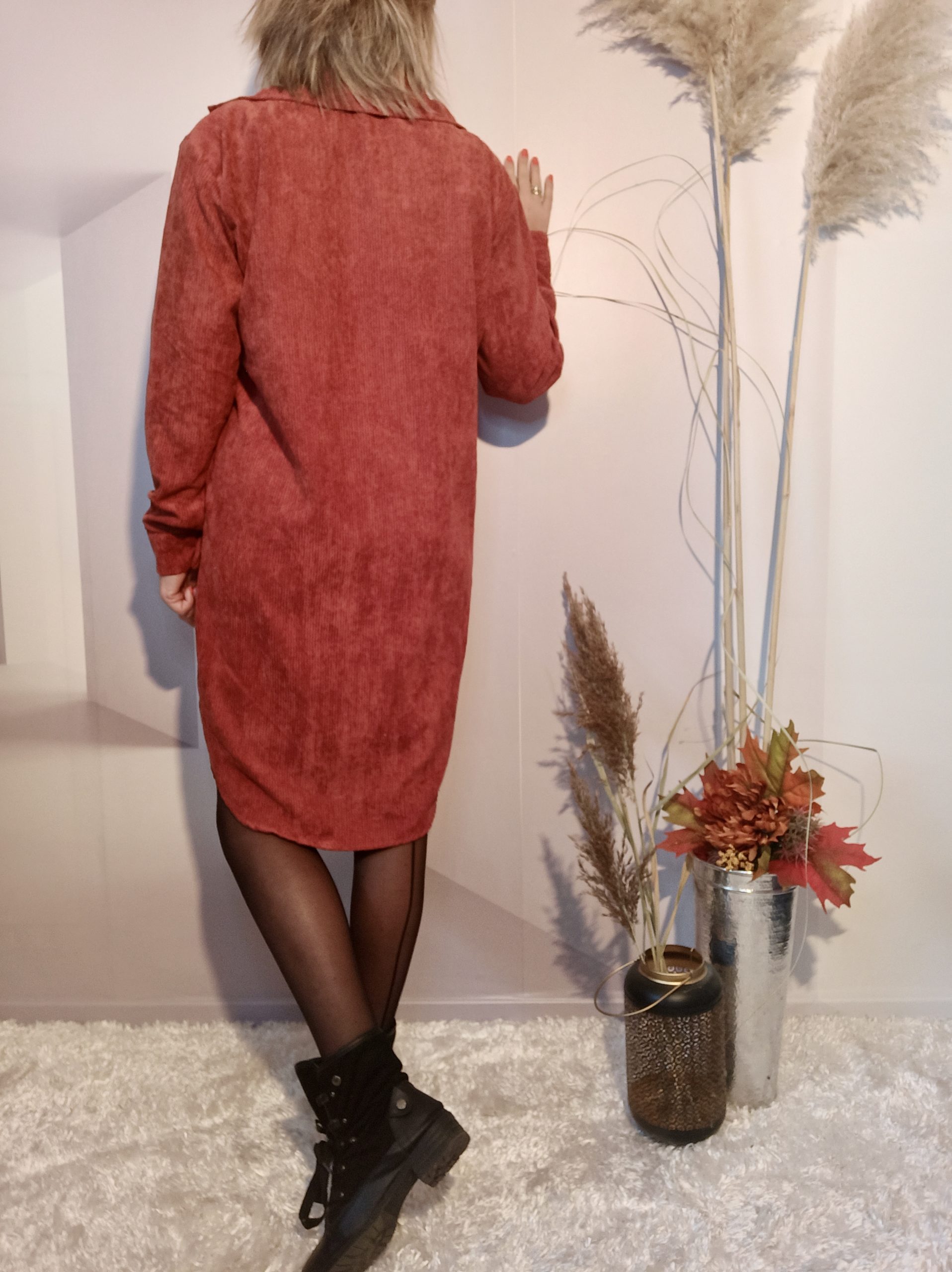 Robe Chemise Rouille – Image 6