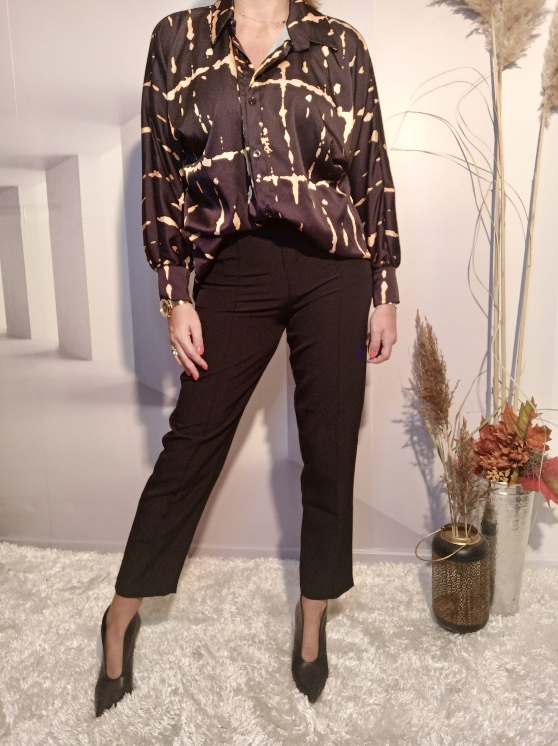 Chemise Imprimée Noir