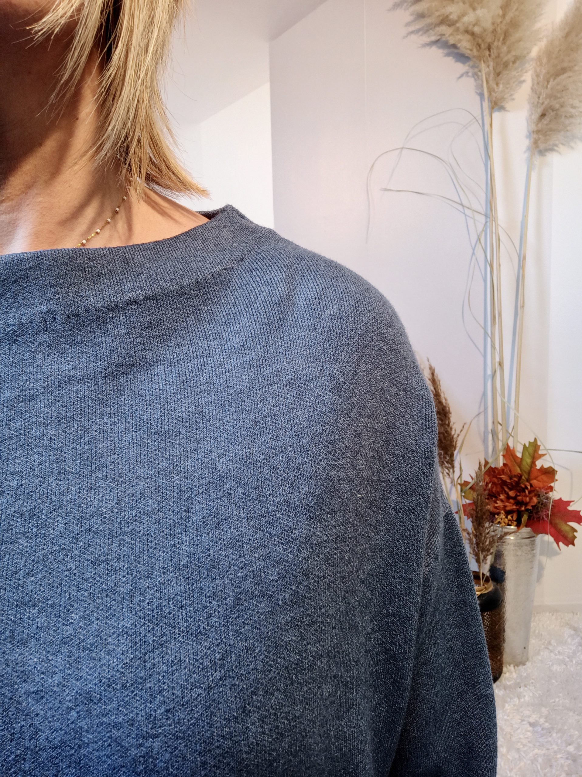 Pull Bouton Bleu Jean – Image 4