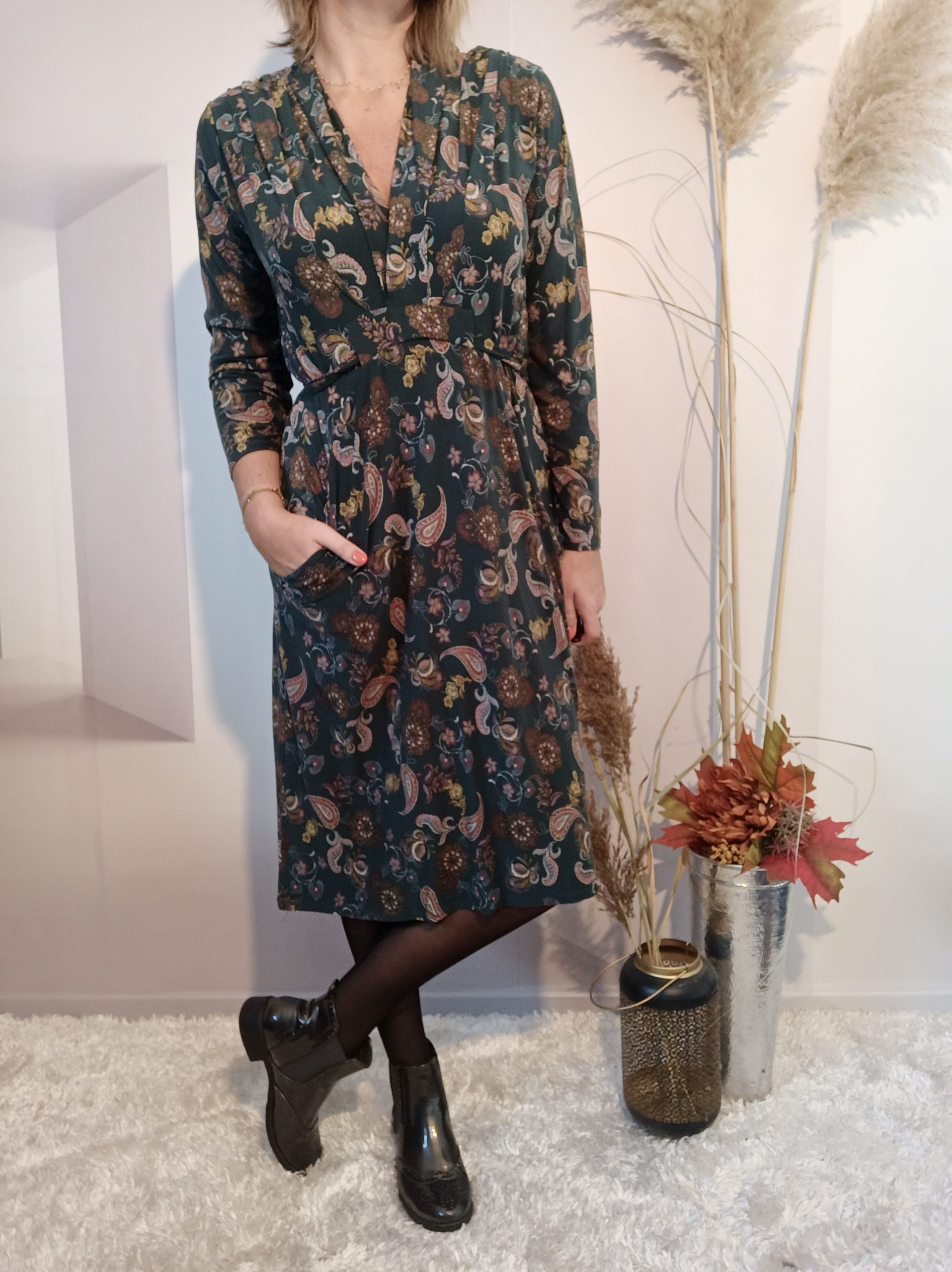 Robe Midi Vert – Image 3