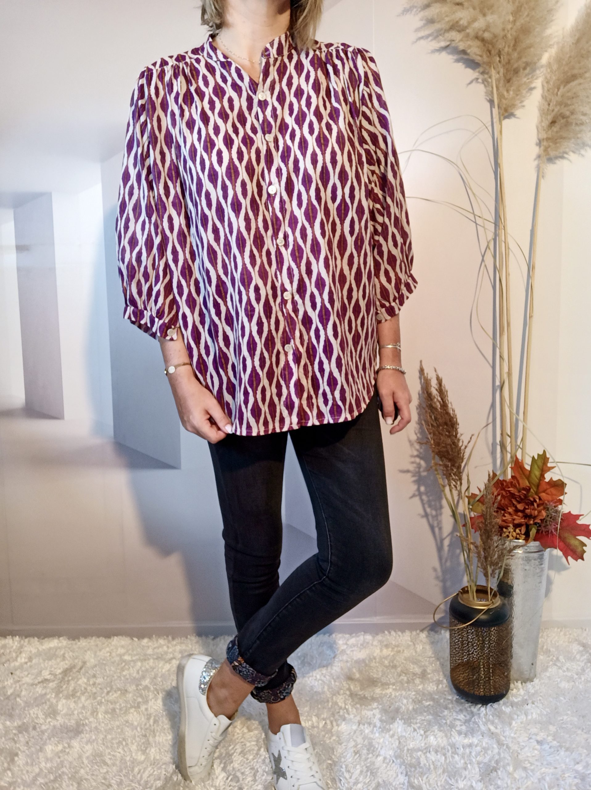 Chemise Large Prune – Image 2