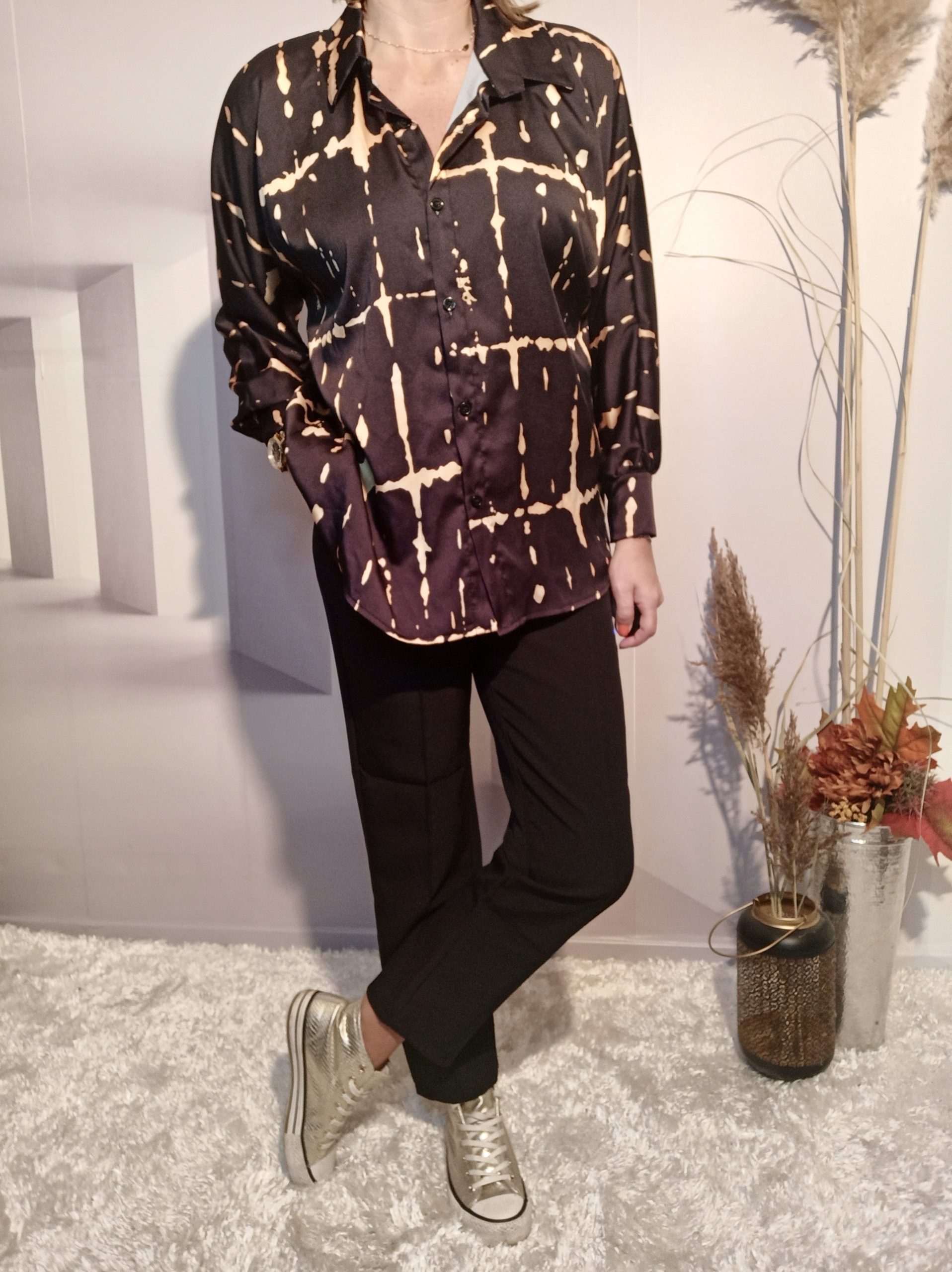 Chemise Imprimée Noir – Image 2