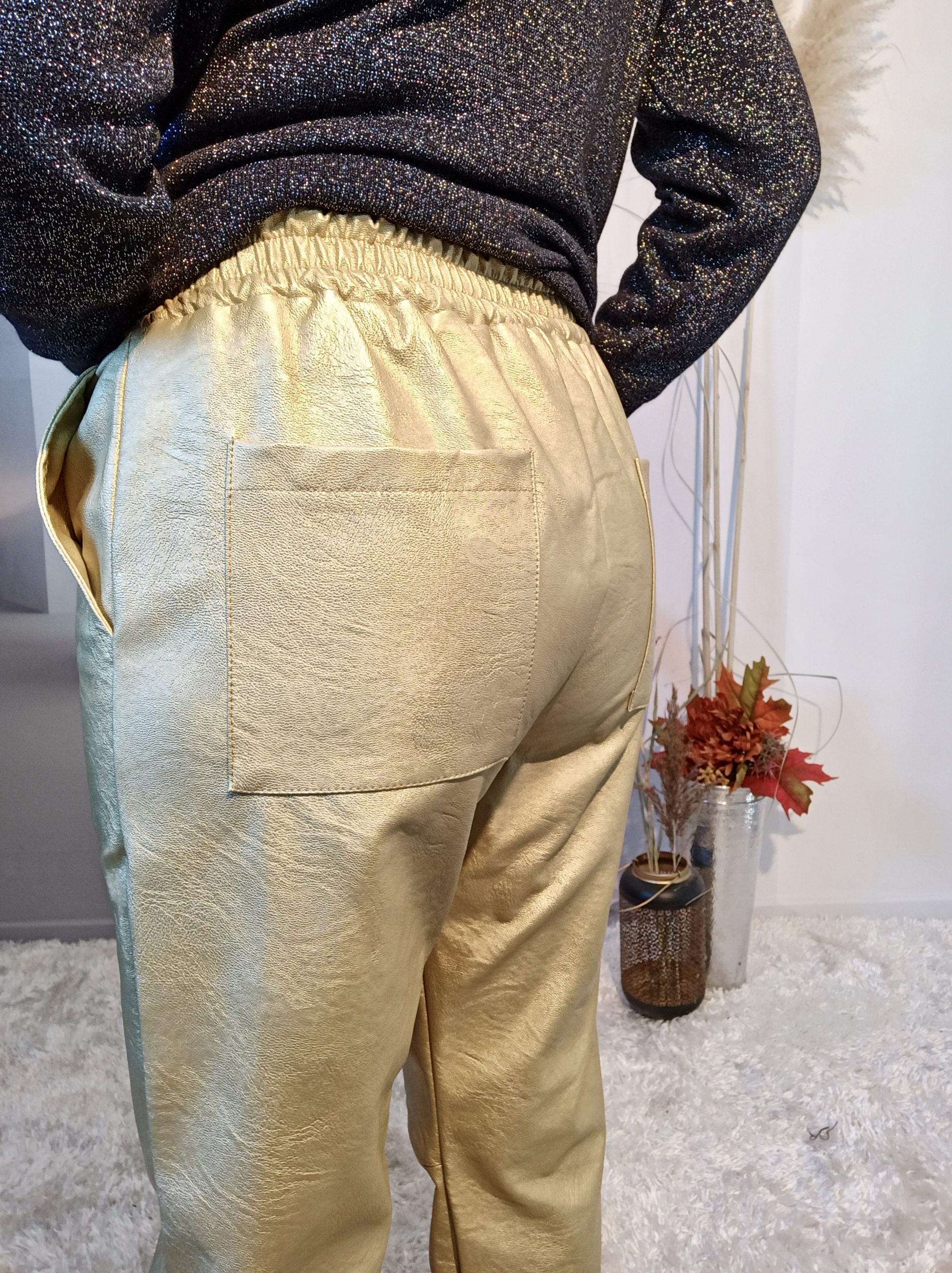 Pantalon Mum Doré – Image 7