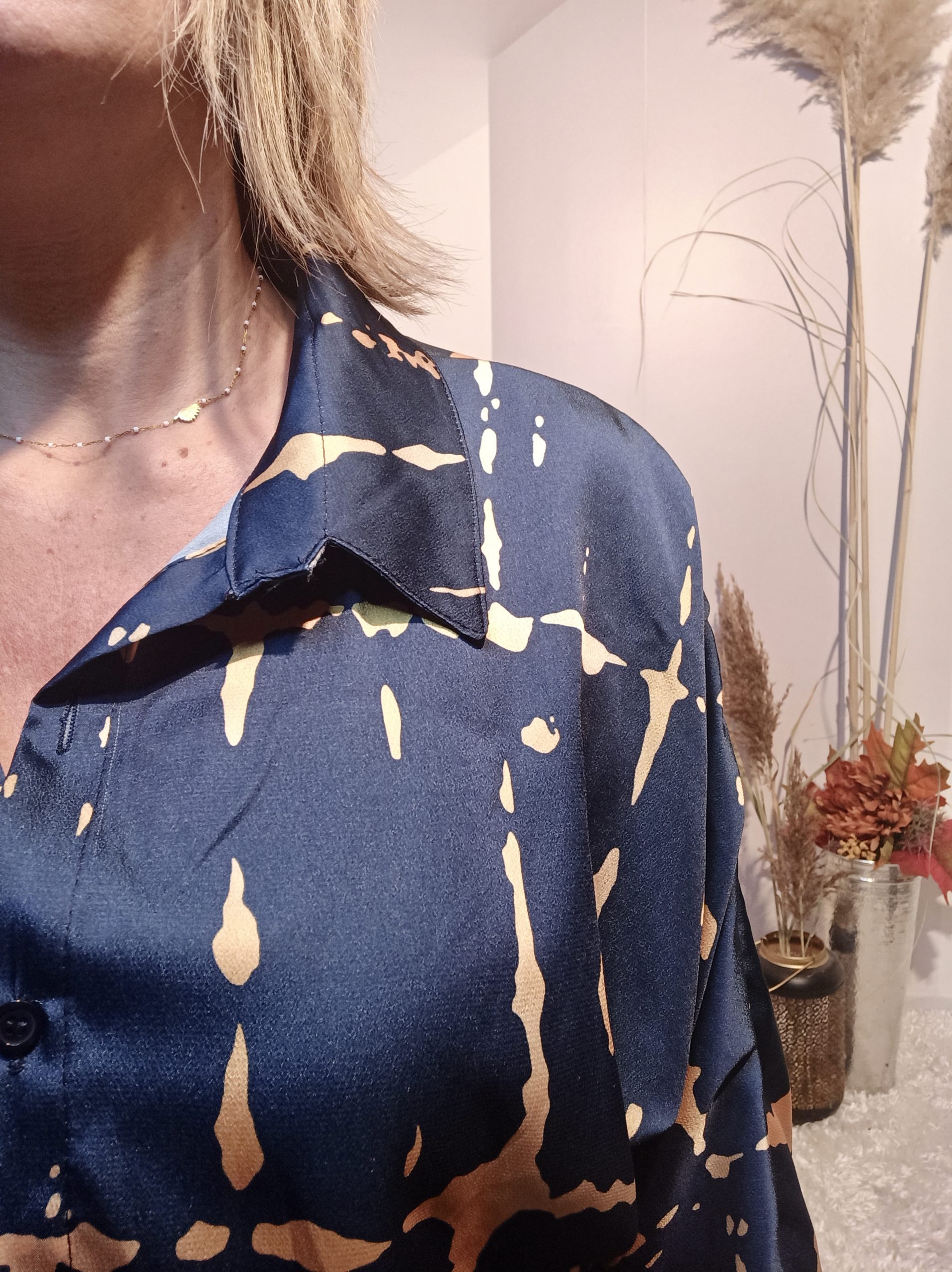 Chemise Imprimée Bleu – Image 4