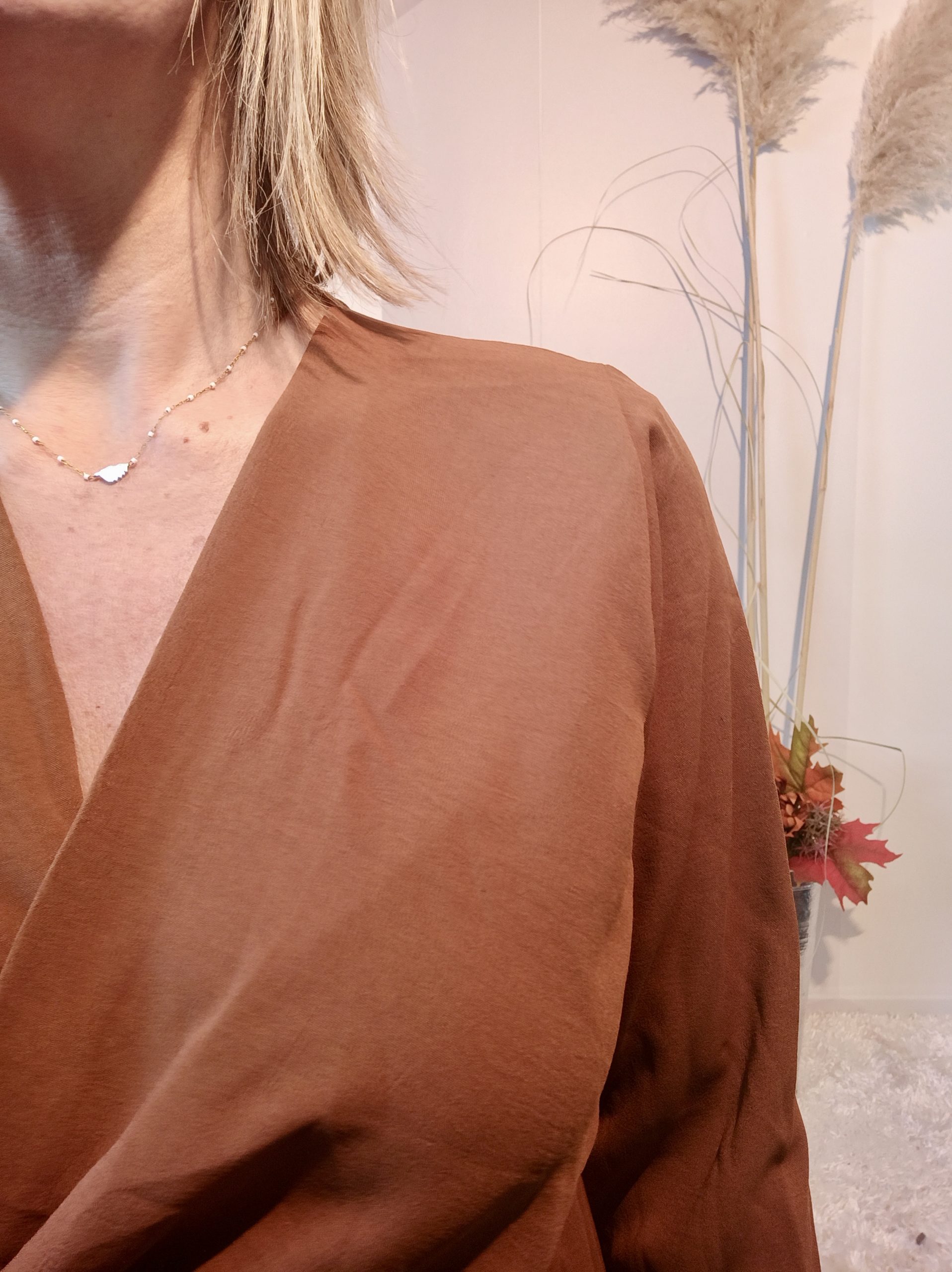 Robe Courte Brun – Image 4