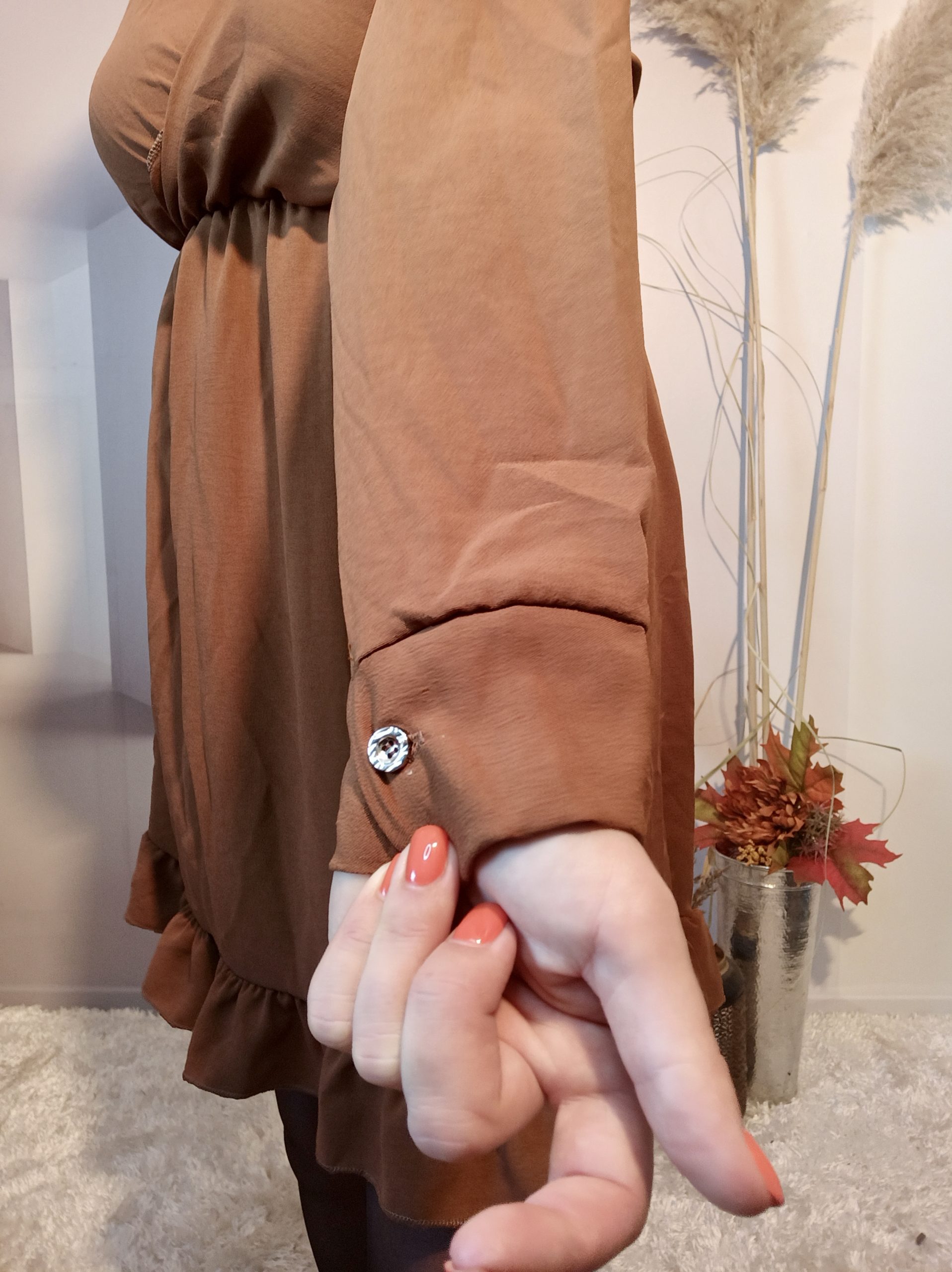 Robe Courte Brun – Image 5