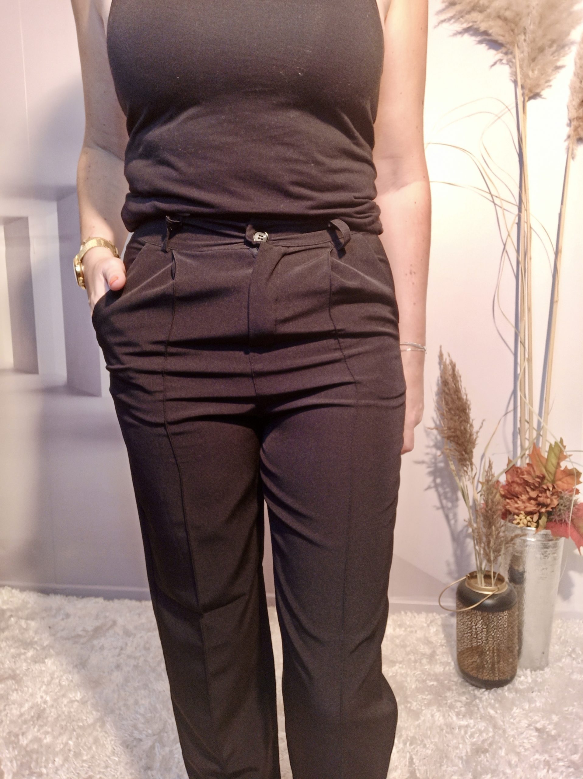 Pantalon Taille Haute Noir – Image 4