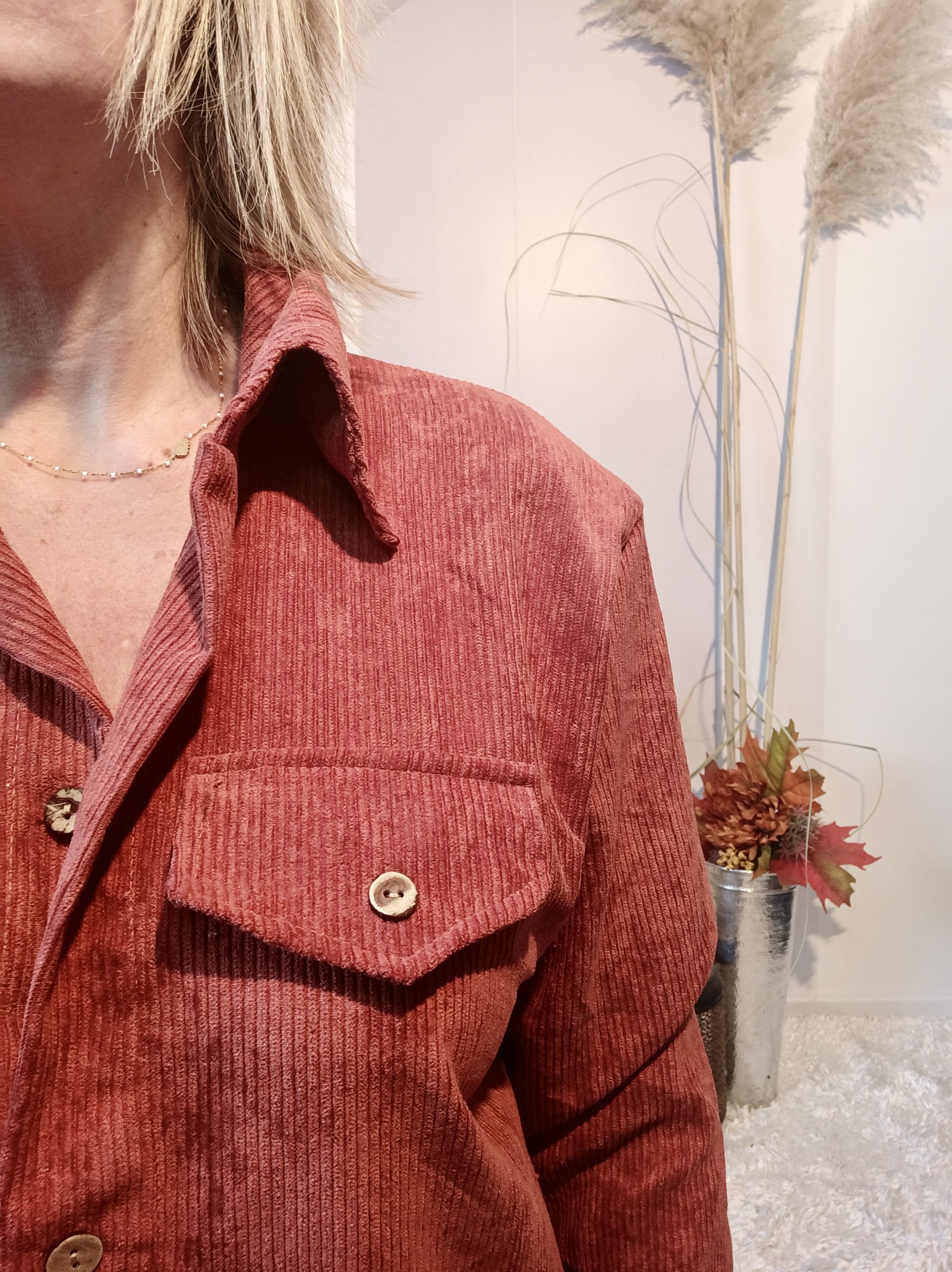 Robe Chemise Rouille – Image 4