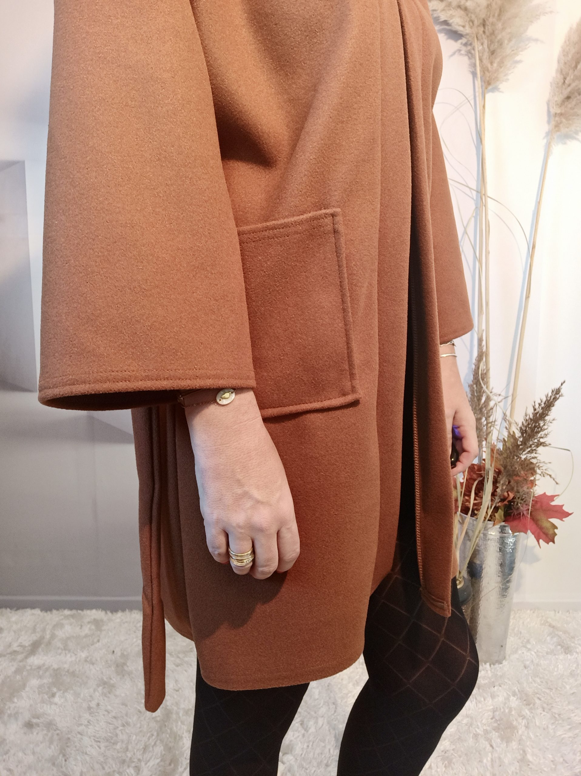 Veste Manteau Brun – Image 5