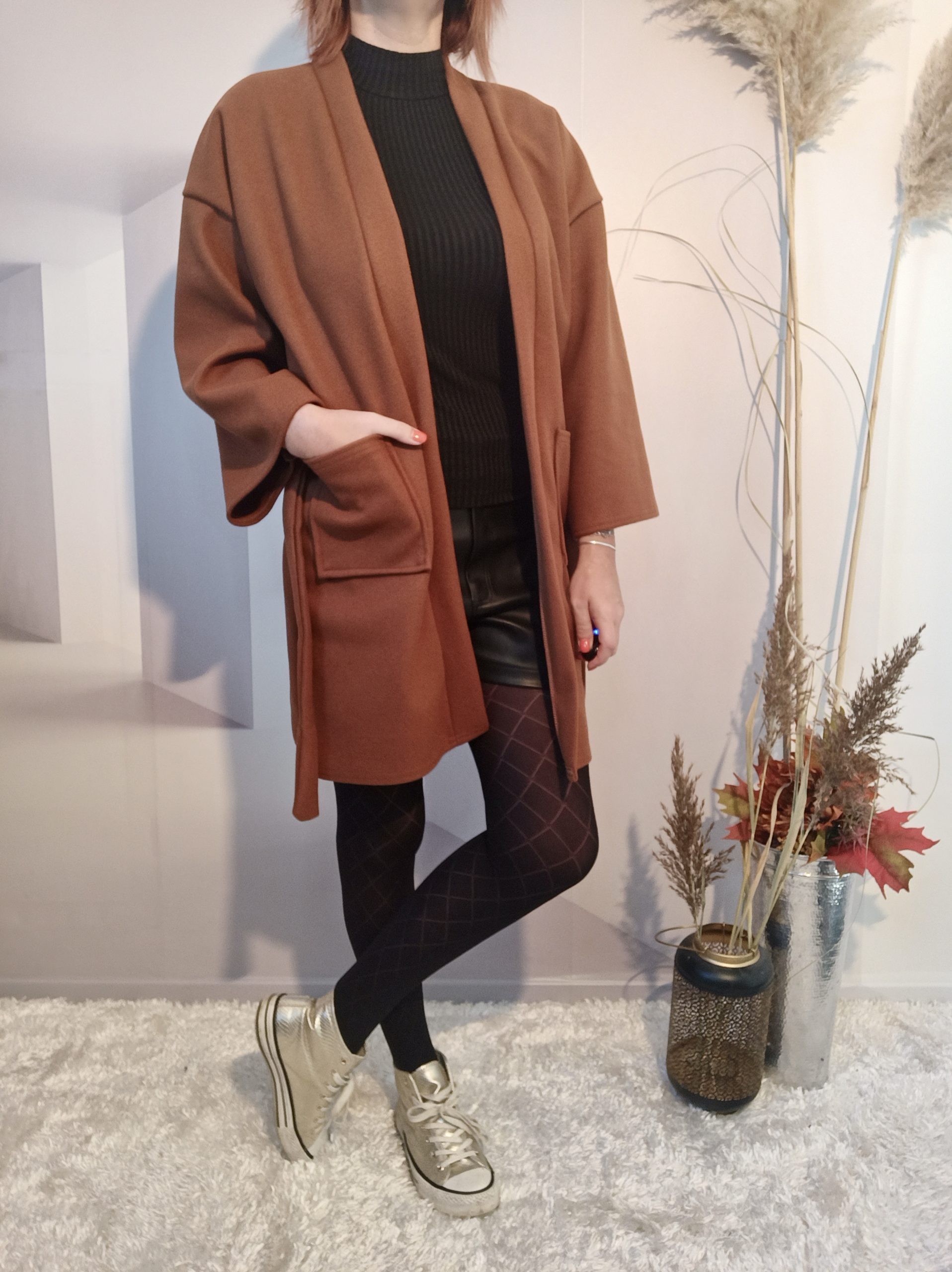 Veste Manteau Brun – Image 2