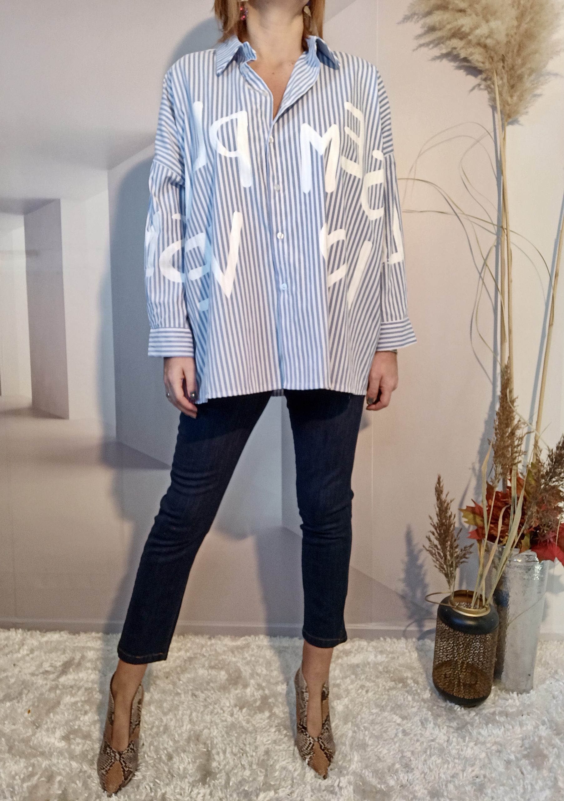 Chemise Ecritures Blanc