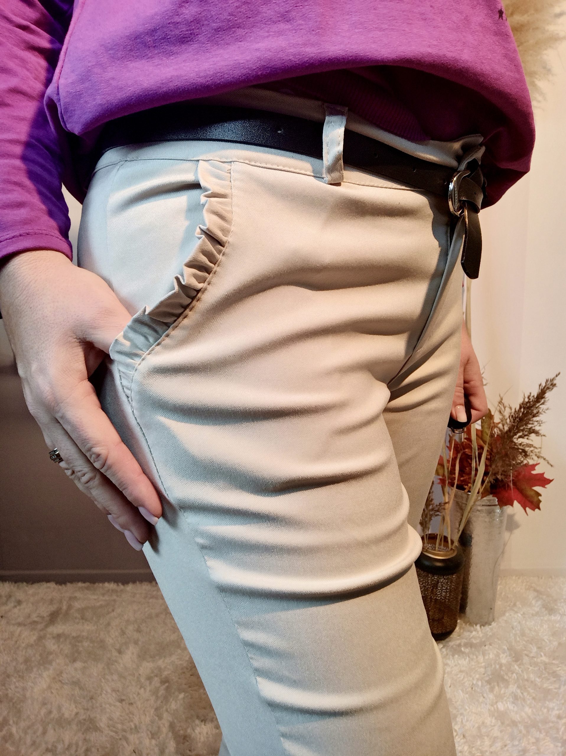 Pantalon Droit Beige – Image 5