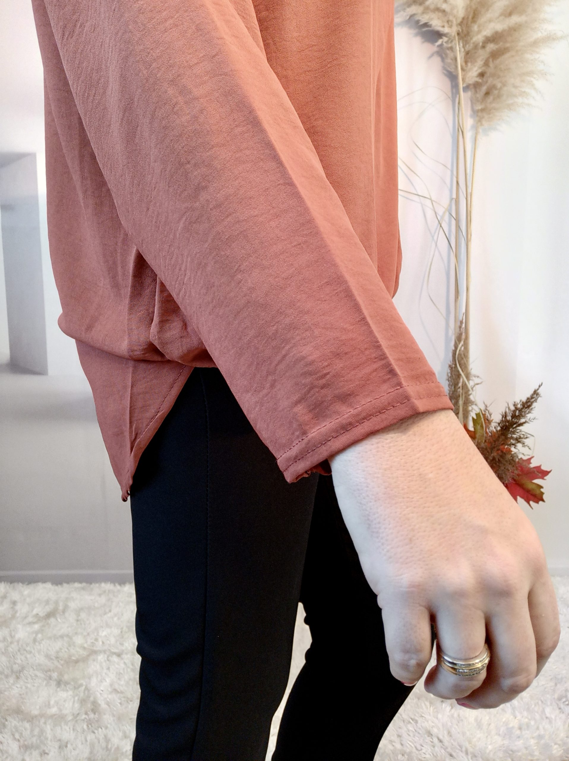 Blouse Asymétrique Terracota – Image 6