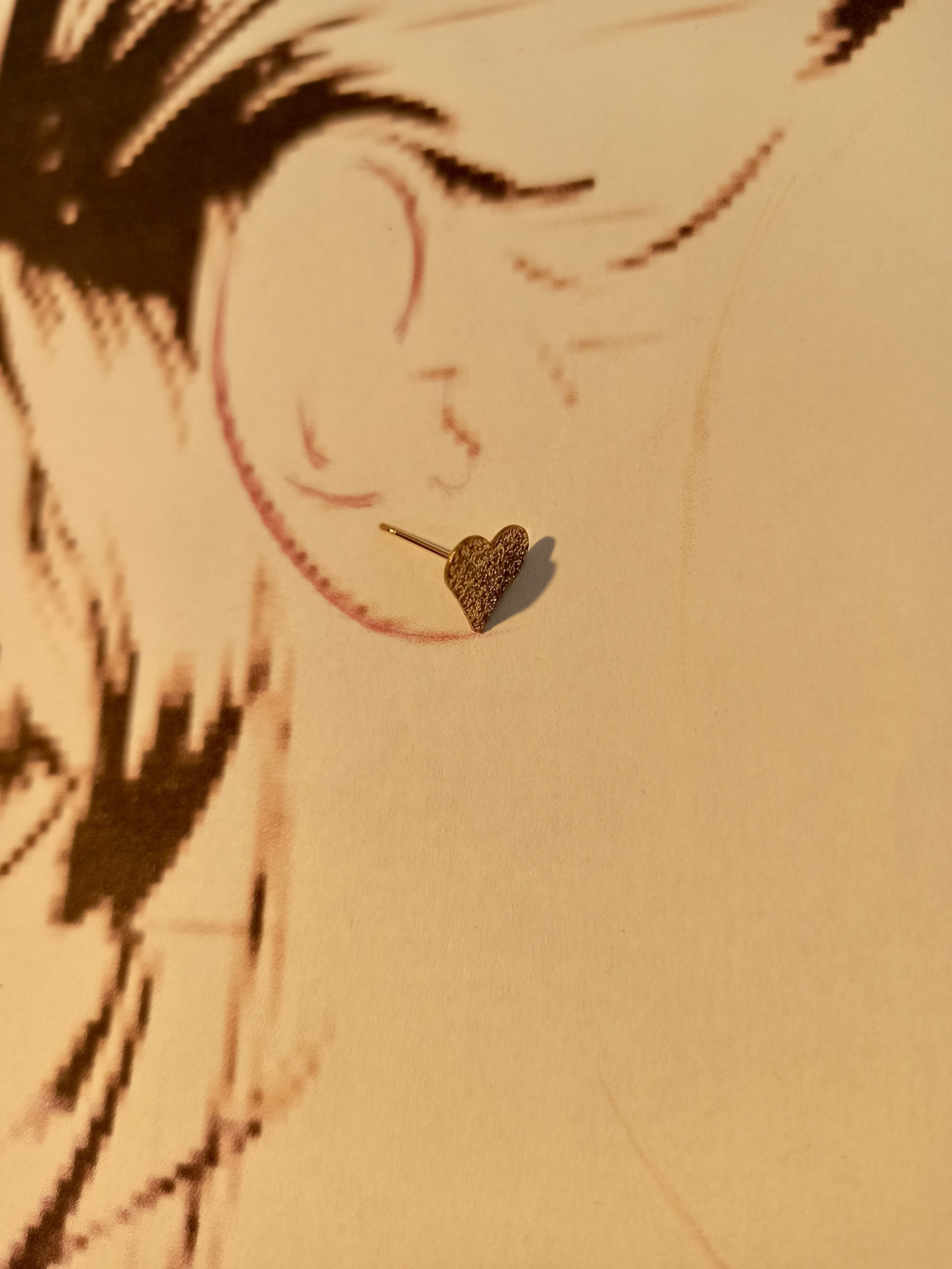 Clous Cœur Noir & Doré – Image 4