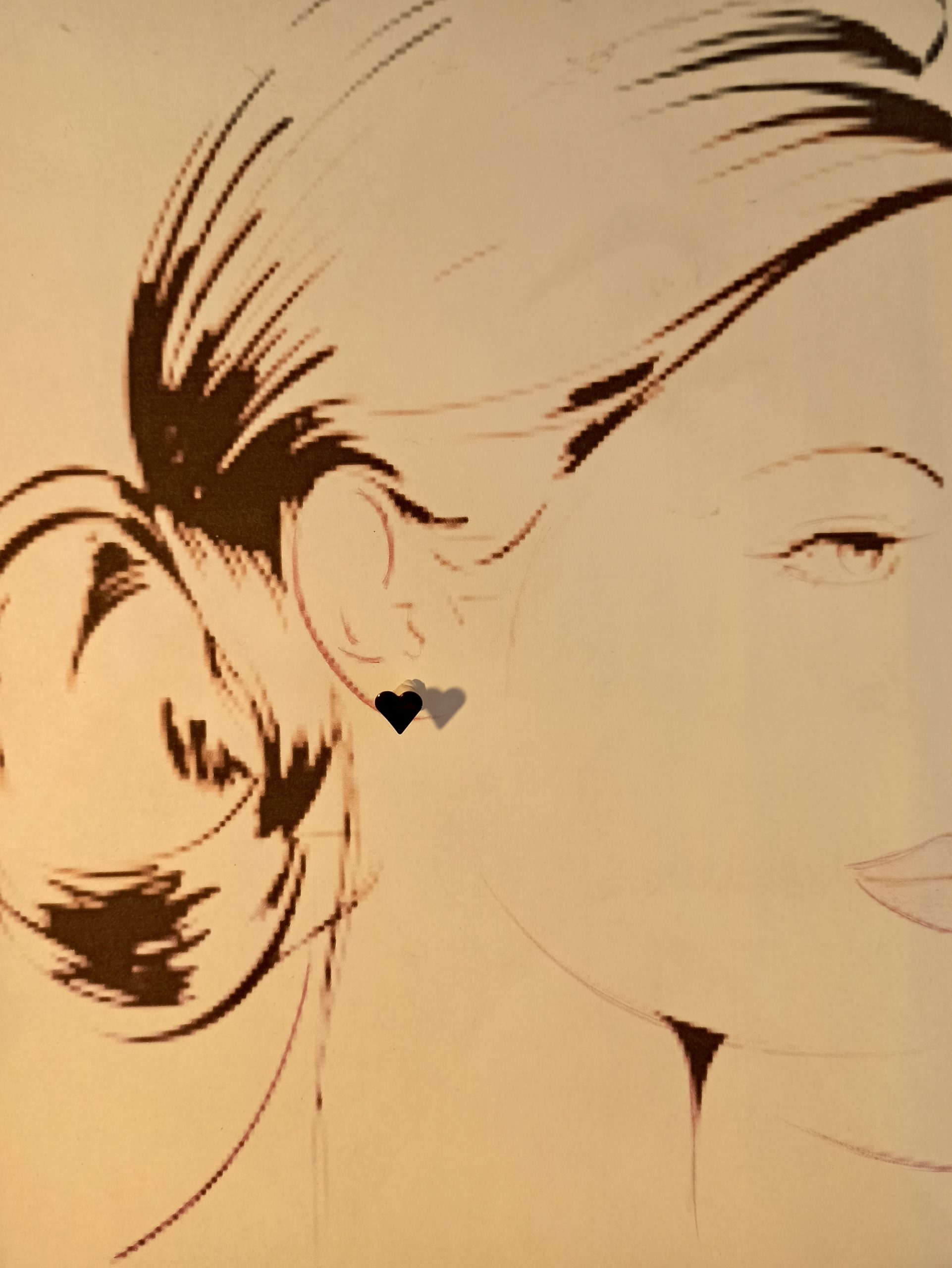 Clous Cœur Noir & Doré – Image 7