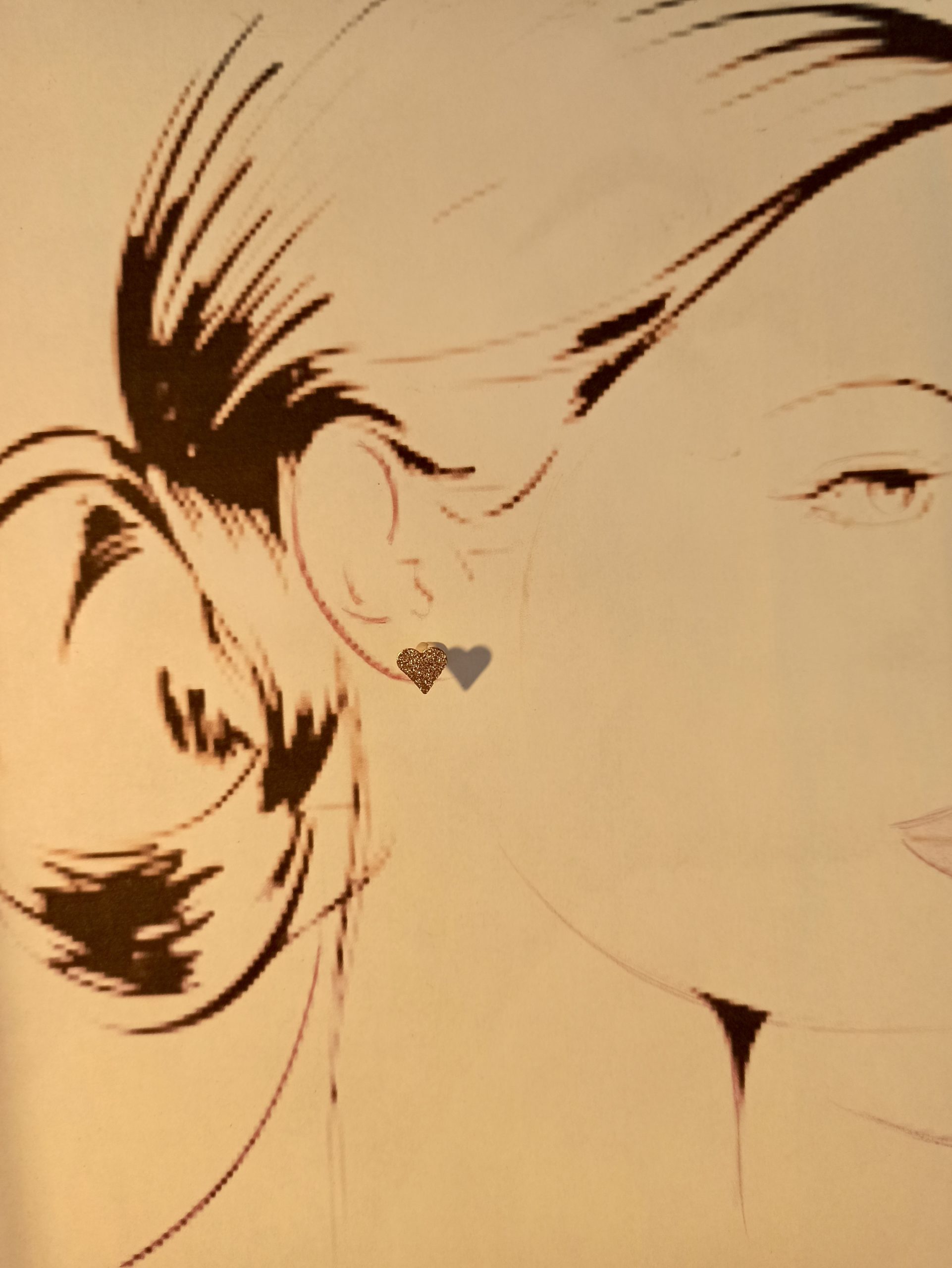 Clous Cœur Noir & Doré – Image 5