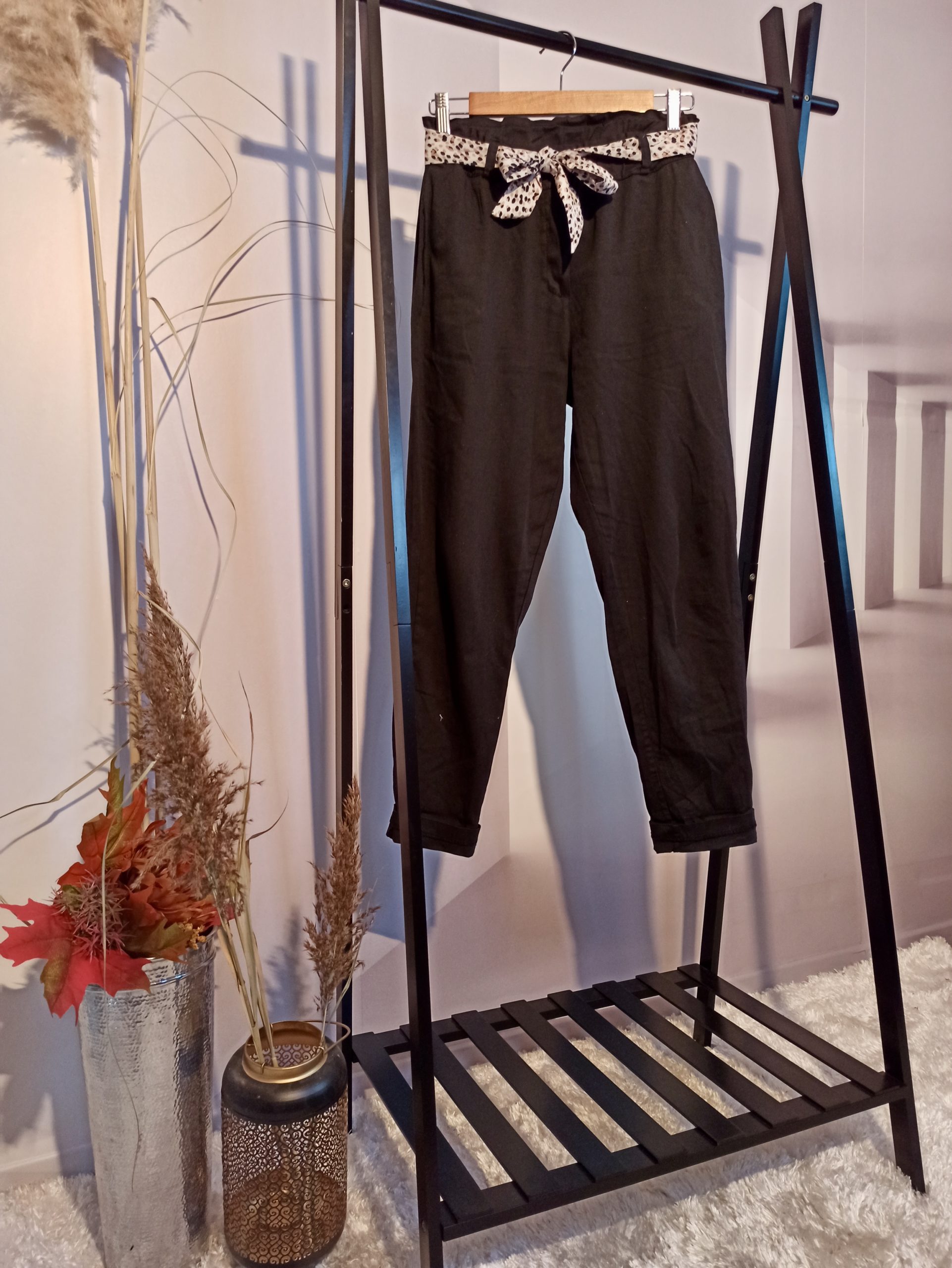 Pantalon Mum Noir – Image 8