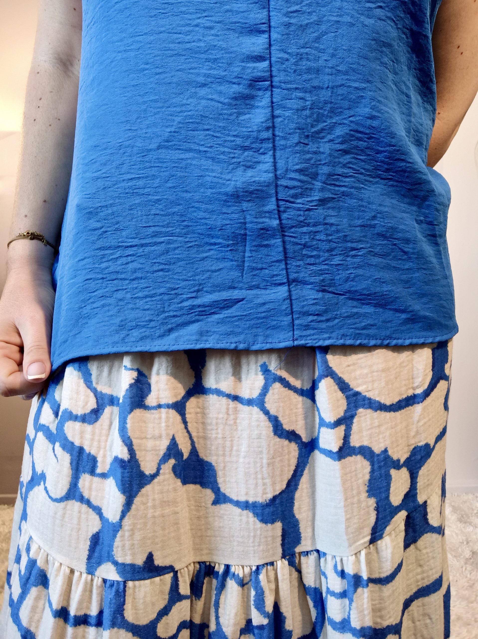 Débardeur Dentelle Bleu – Image 3