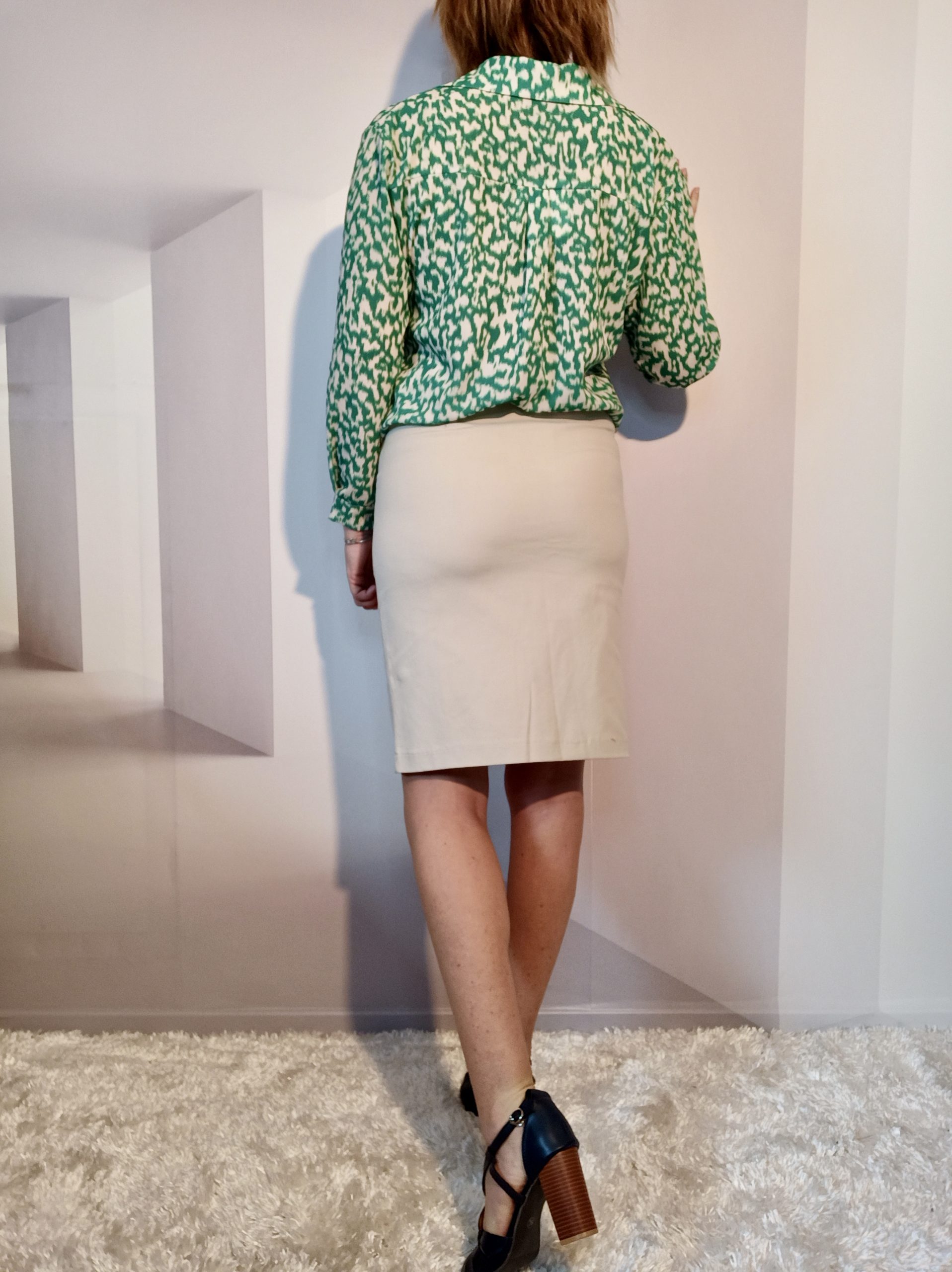 Jupe Crayon Beige – Image 4
