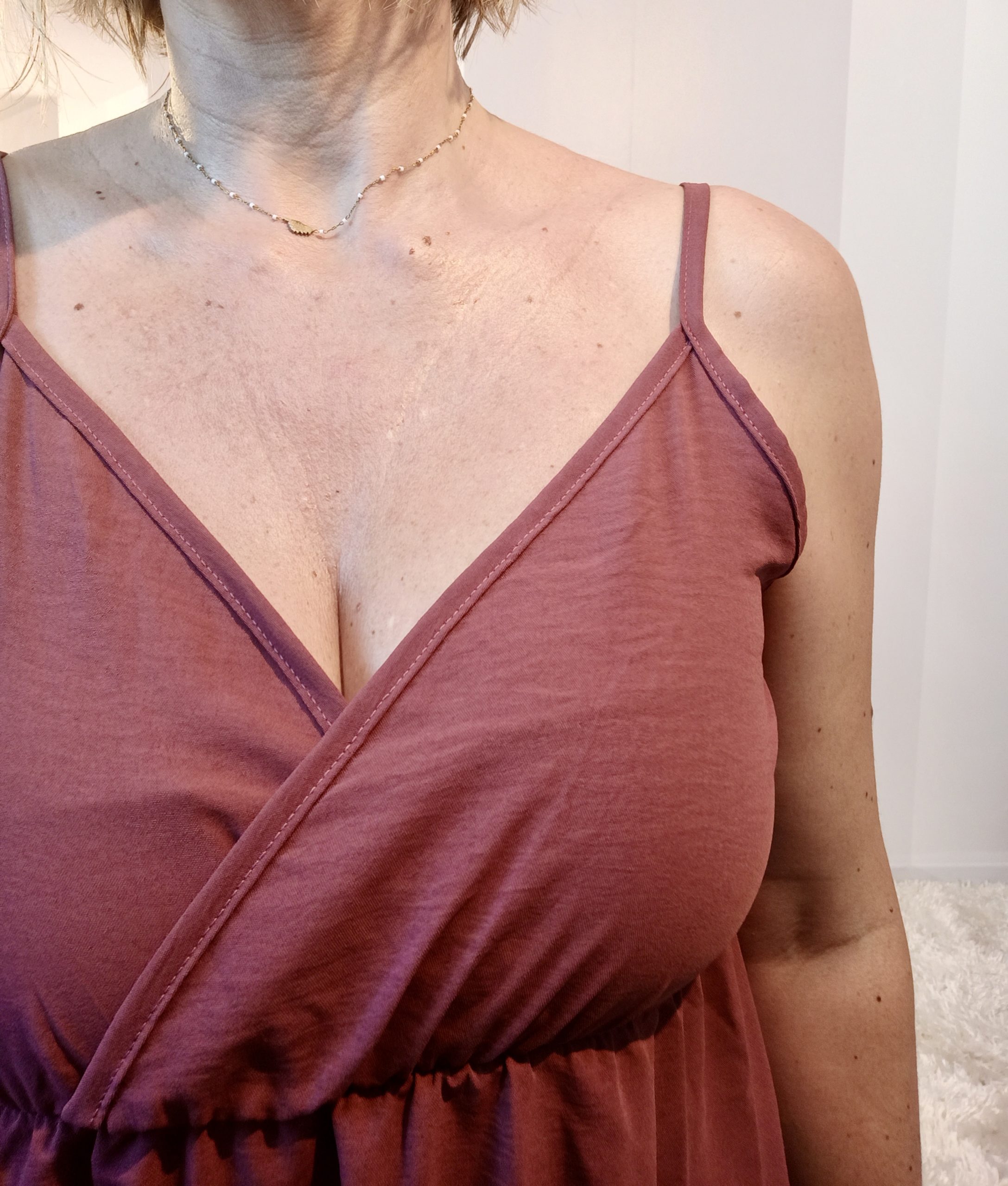 Robe Cache-Coeur Vieux Rose – Image 7