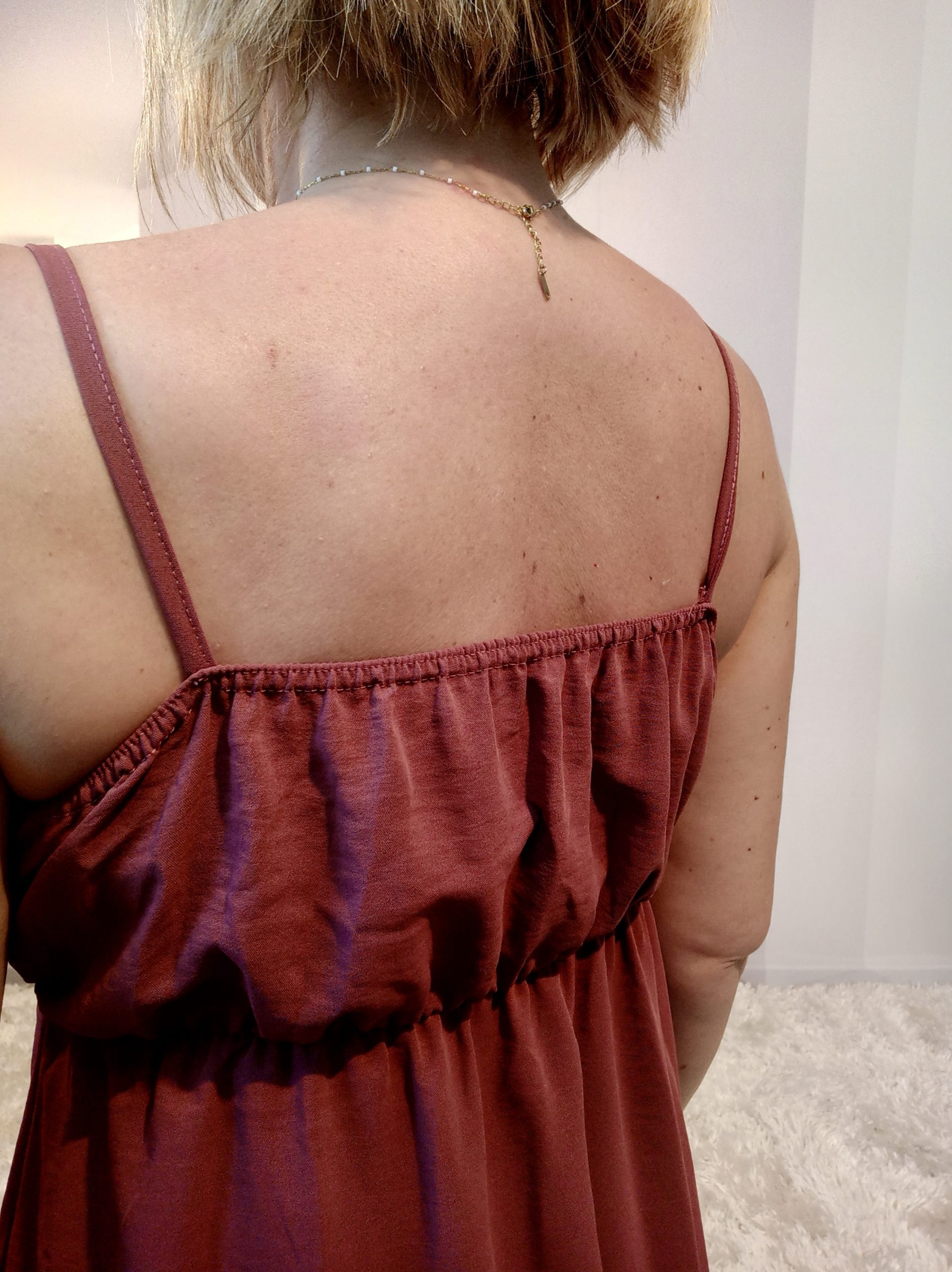 Robe Cache-Coeur Vieux Rose – Image 6