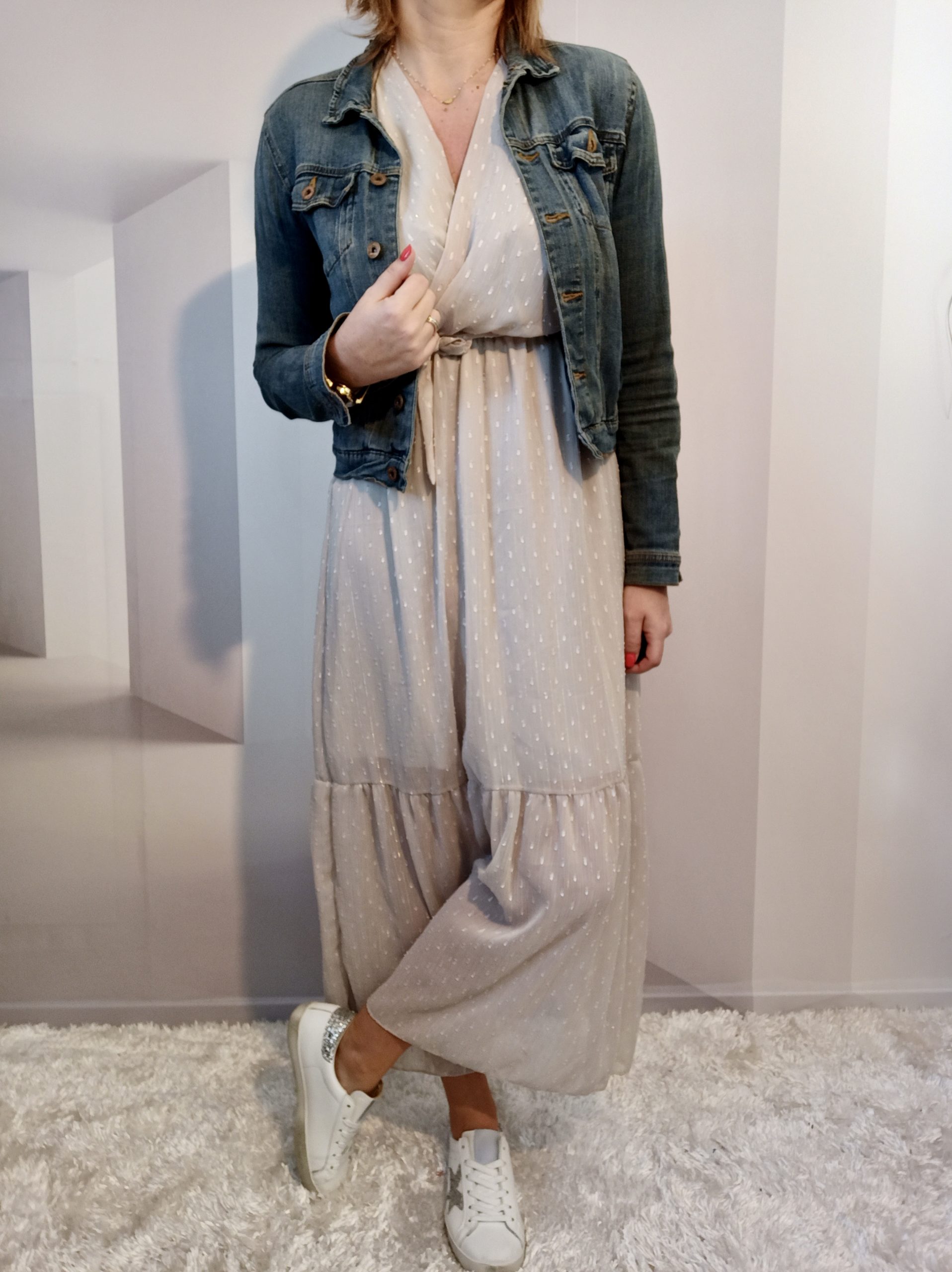 Robe Plumétis Gris – Image 2