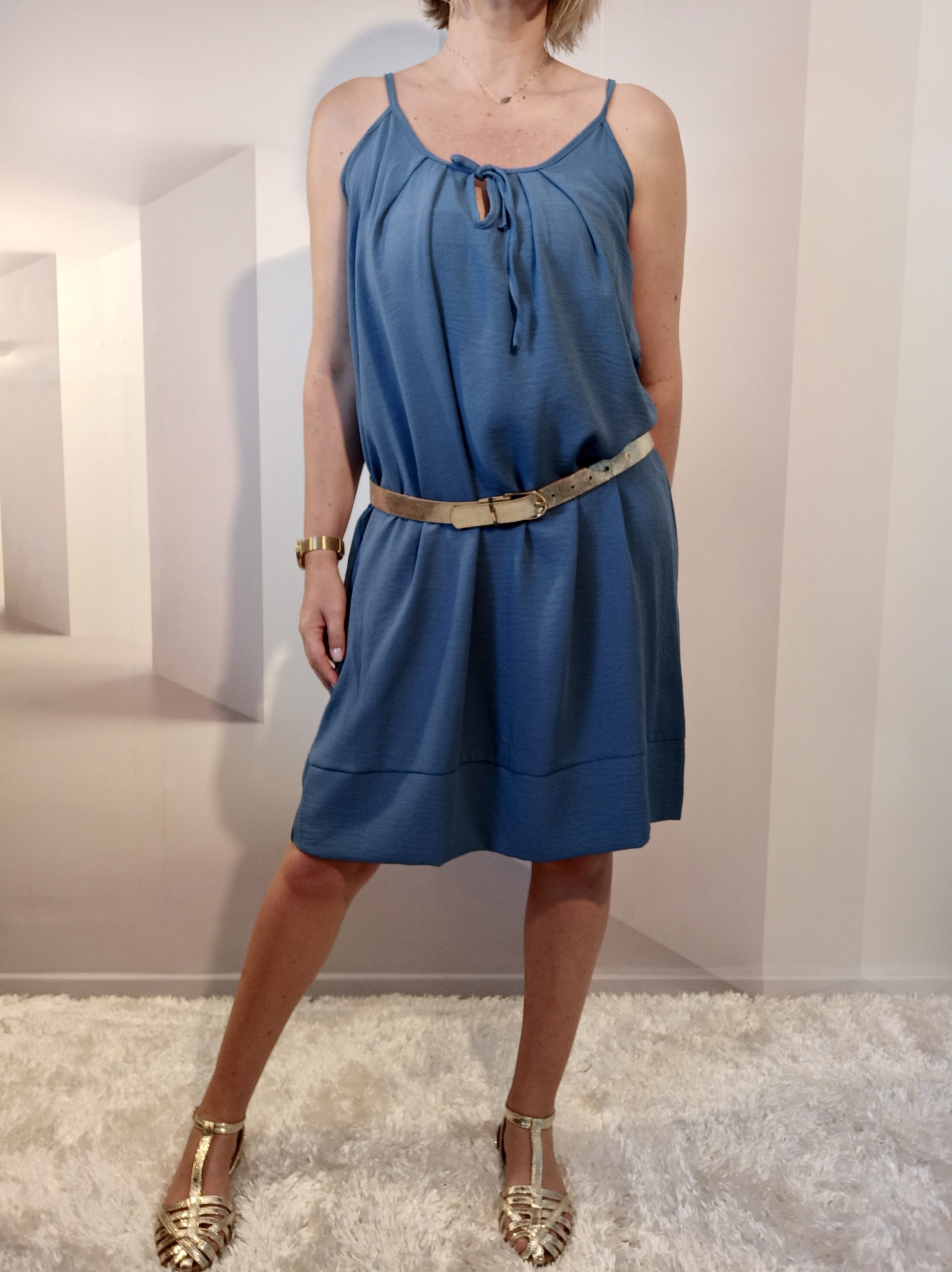 Robe Bretelle Bleu Jean