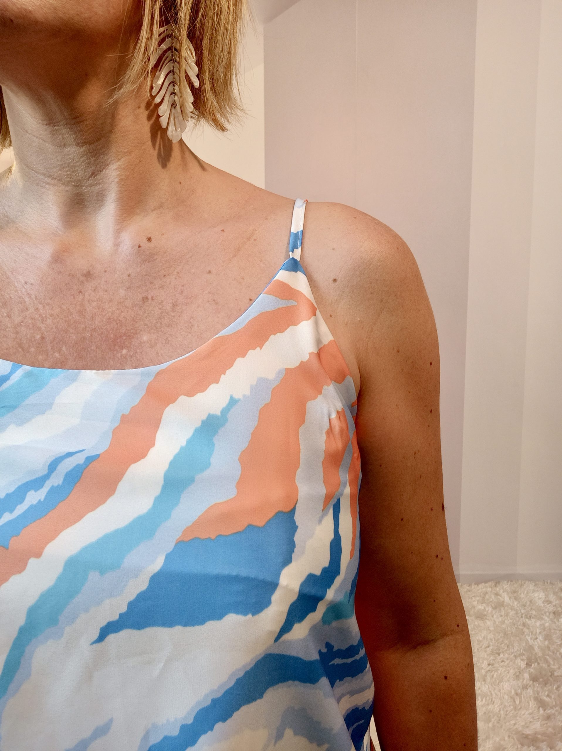 Débardeur Zébré Bleu – Image 3