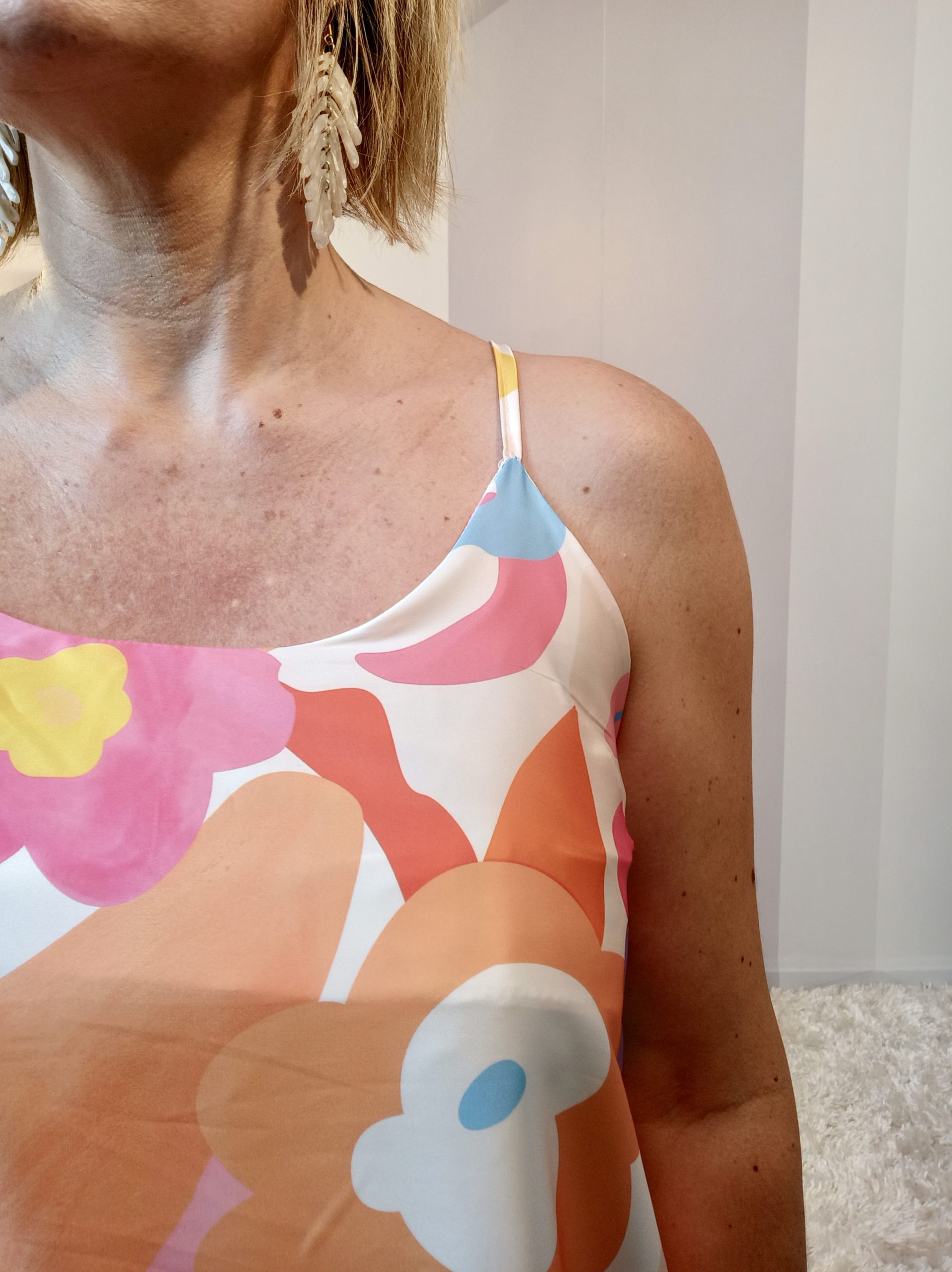 Débardeur Fleurs Orange – Image 5