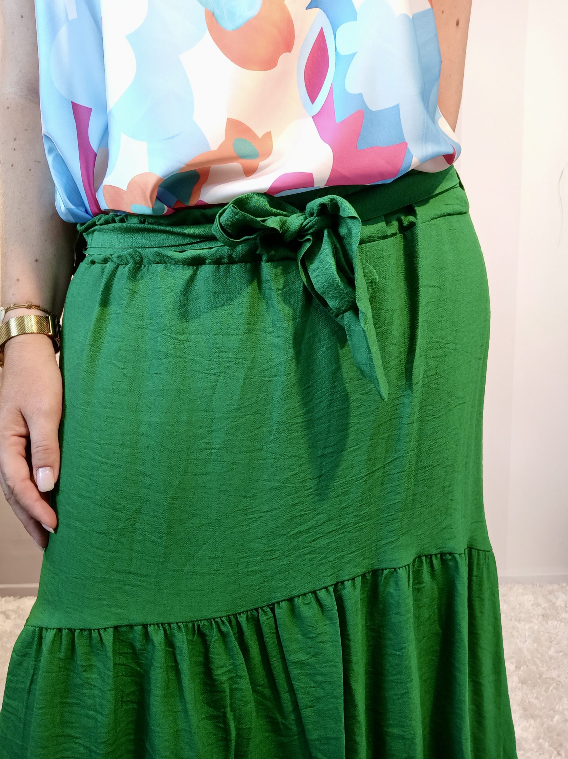 Jupe Asymétrique Verte – Image 5