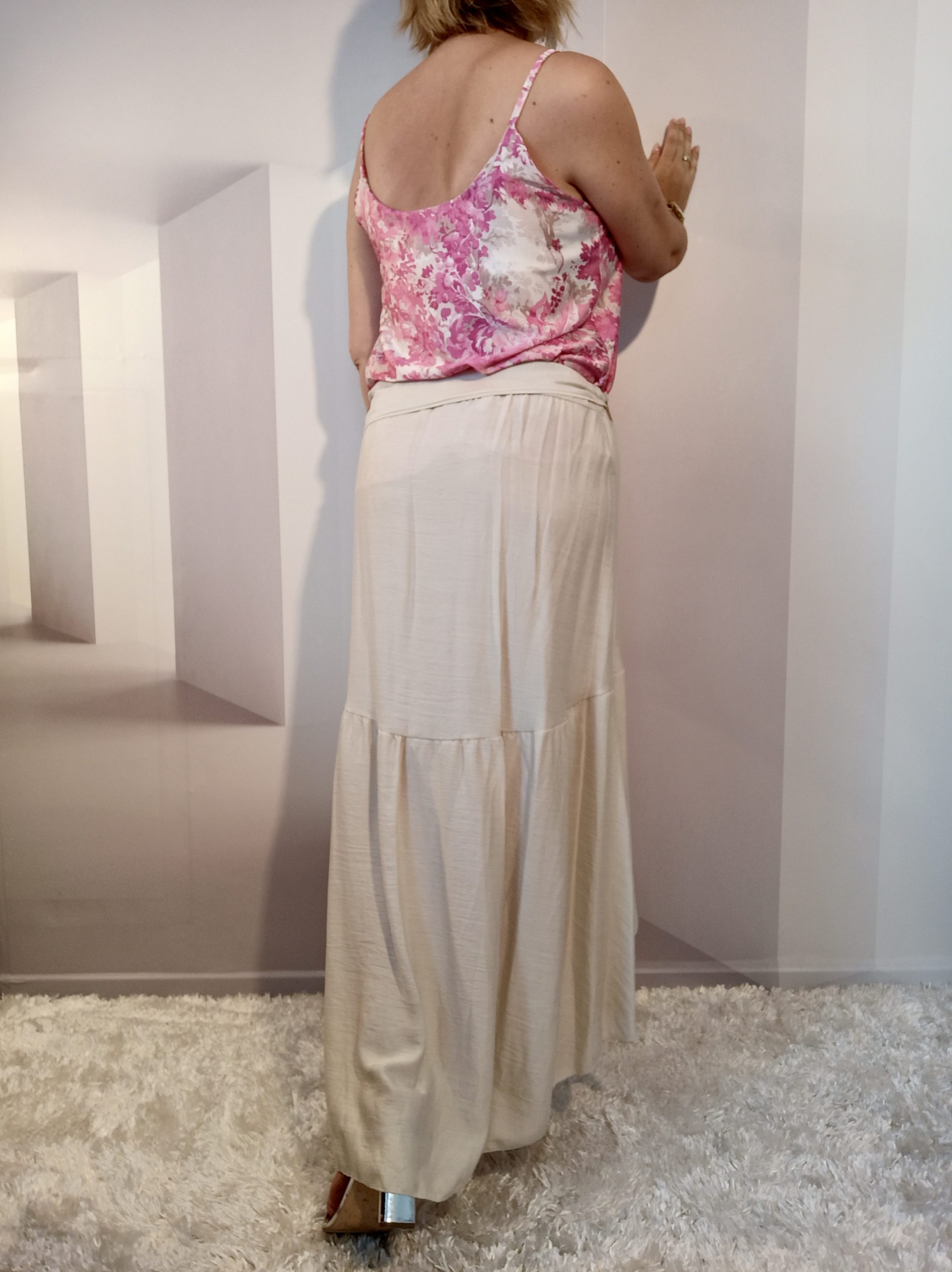 Jupe Asymétrique Beige – Image 5