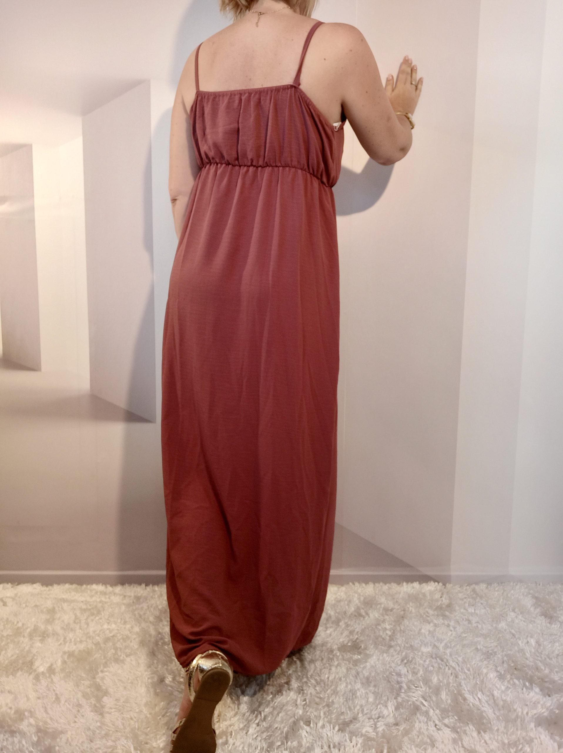 Robe Cache-Coeur Vieux Rose – Image 5